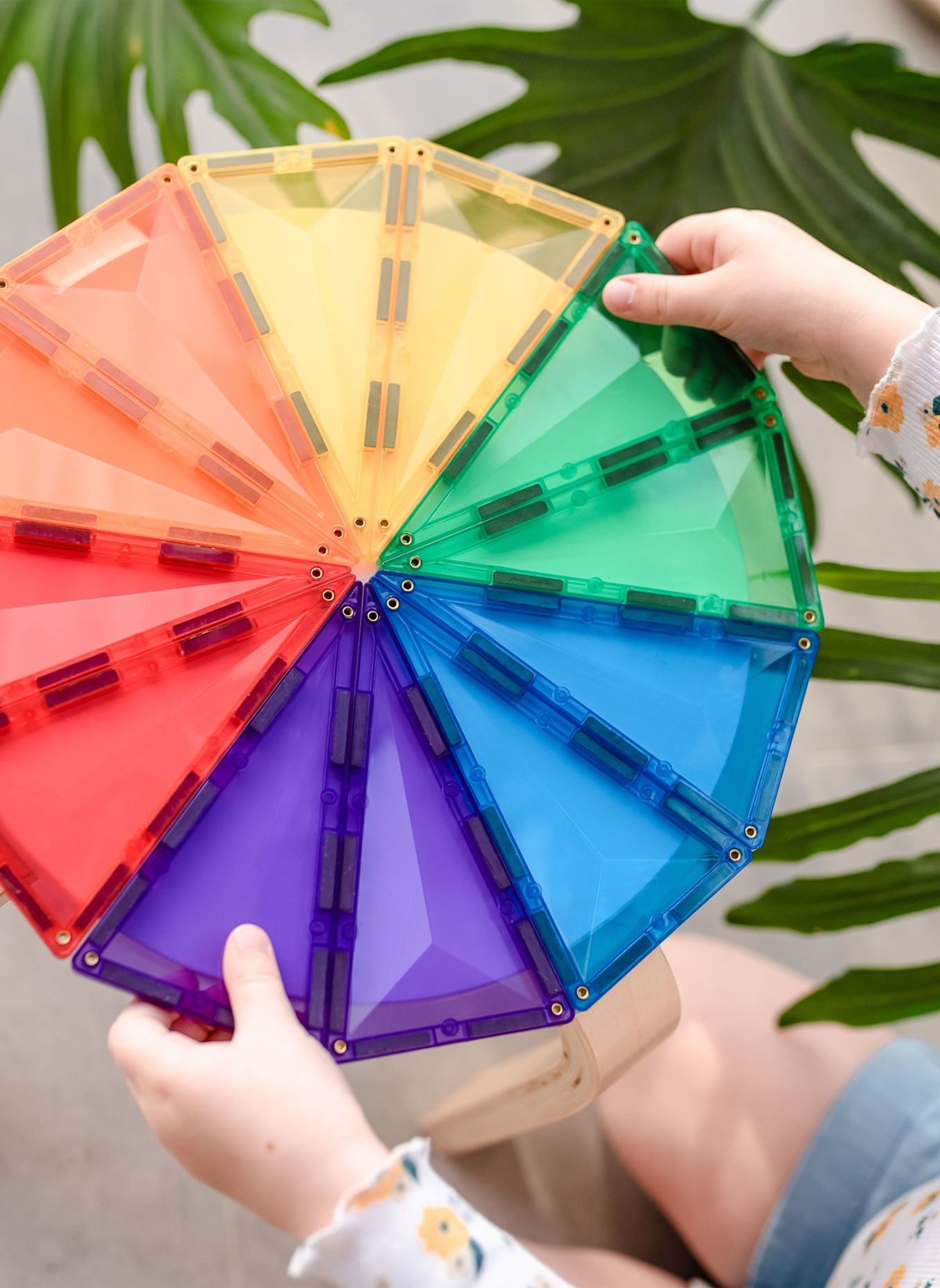 Connetix Geometrie-Set REGENBOGEN: LILA