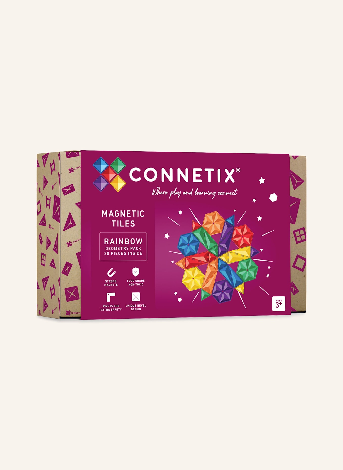 Connetix Geometrie-Set REGENBOGEN: LILA