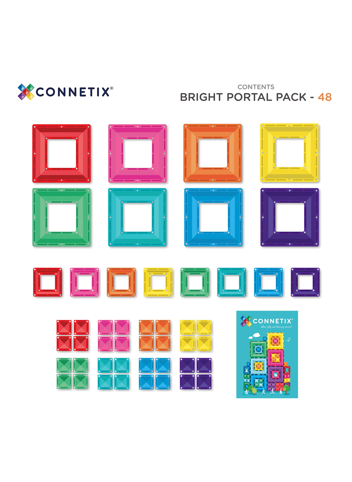 Connetix Bright Portal-Set: BLAU