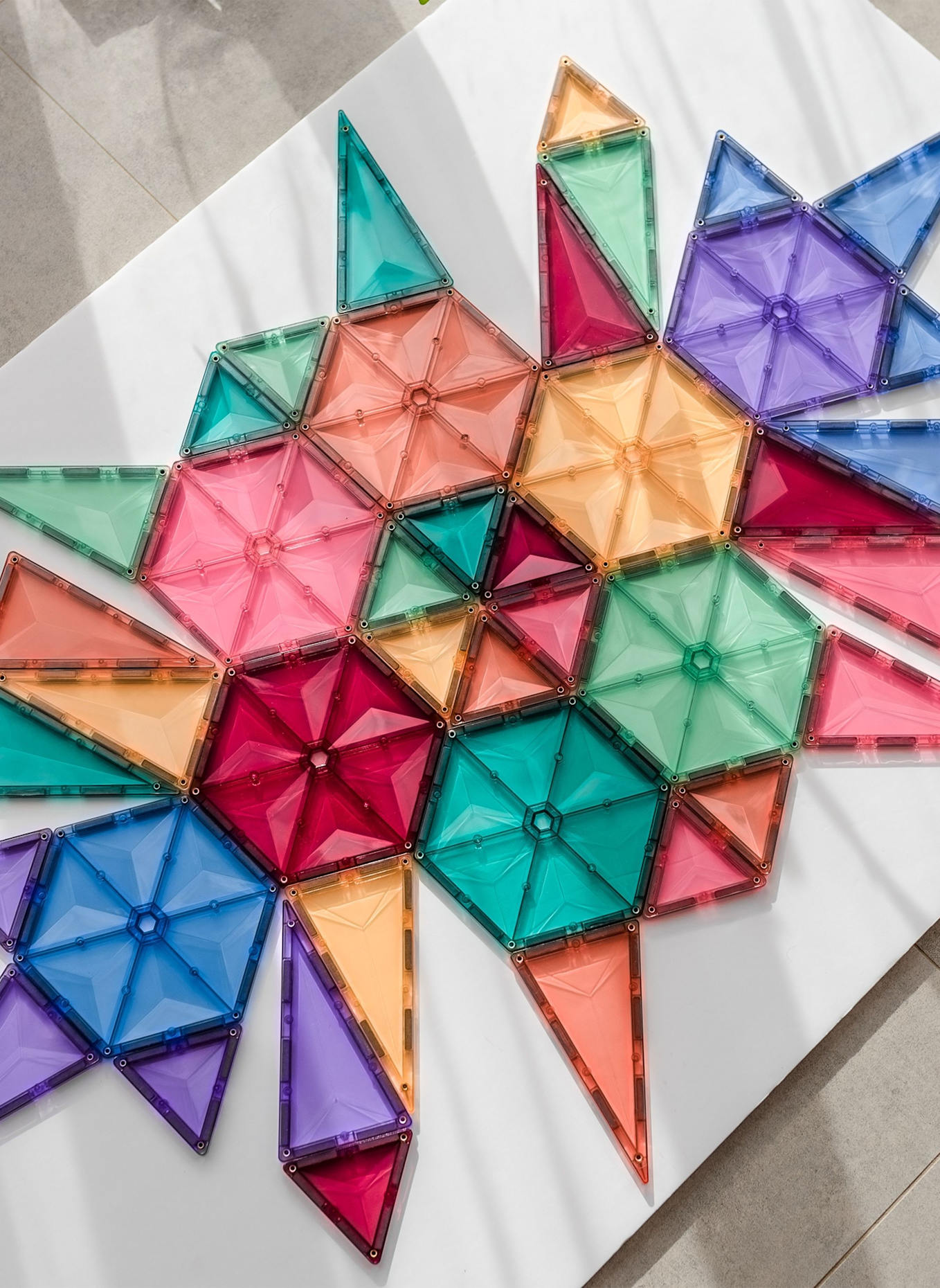 Connetix Geometrie-Set PASTELL: ROSA