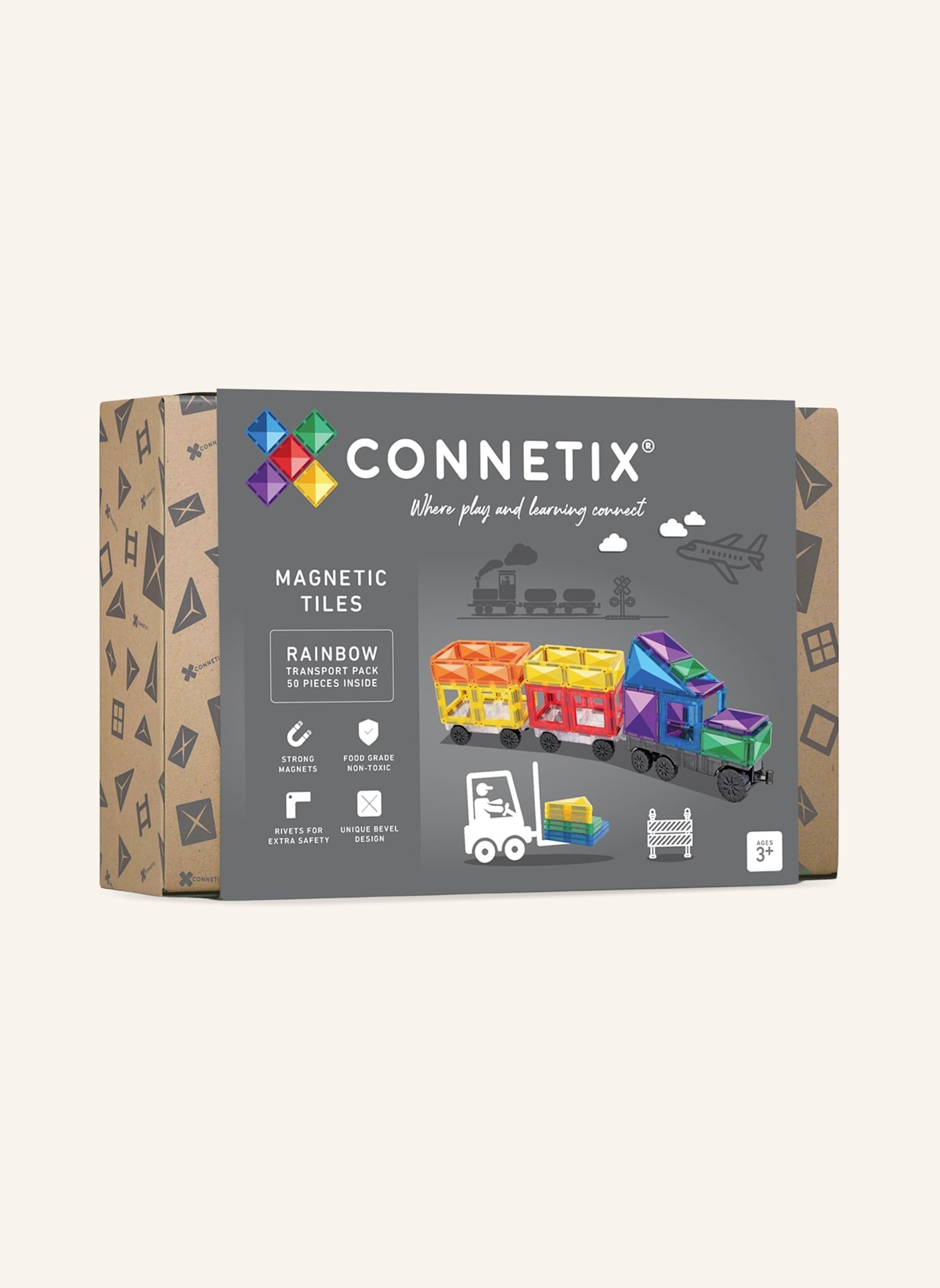 Connetix Transport-Set REGENBOGEN: BLAU