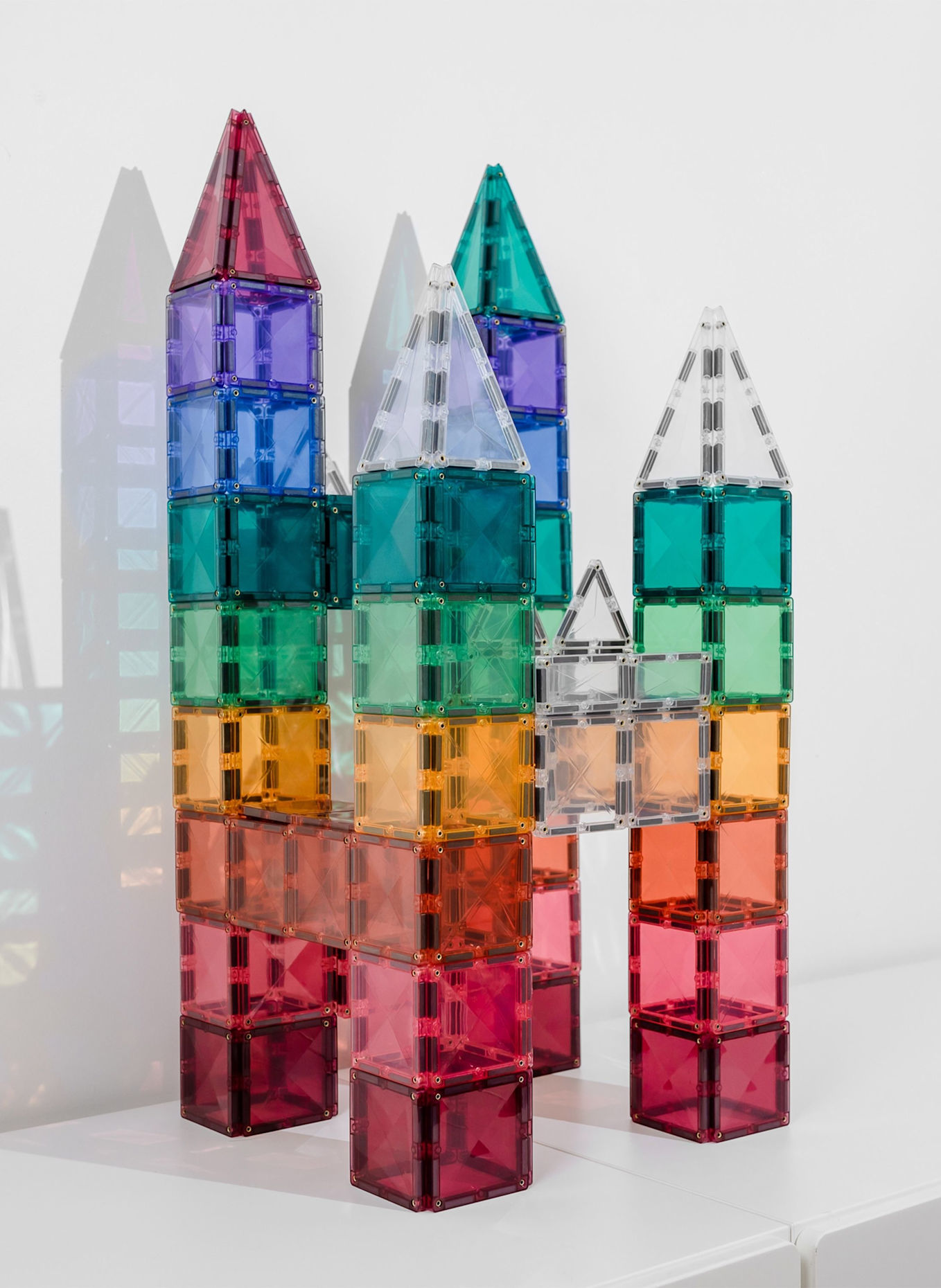 Connetix Quadrat-Set PASTELL: ROSA