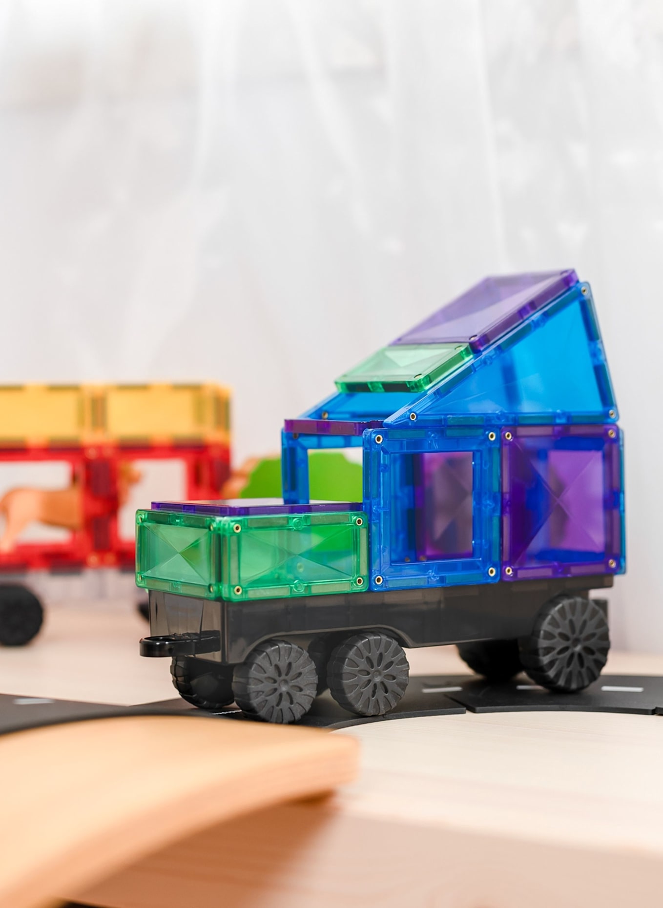 Connetix Transport-Set REGENBOGEN: BLAU