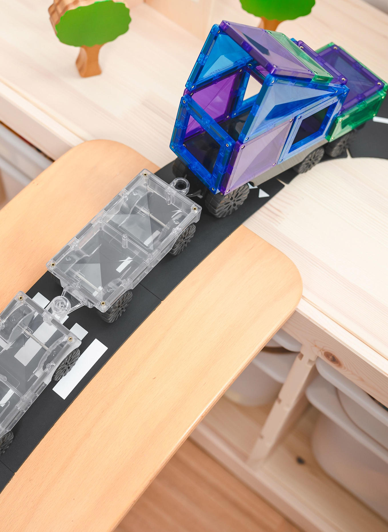 Connetix Transport-Set REGENBOGEN: BLAU