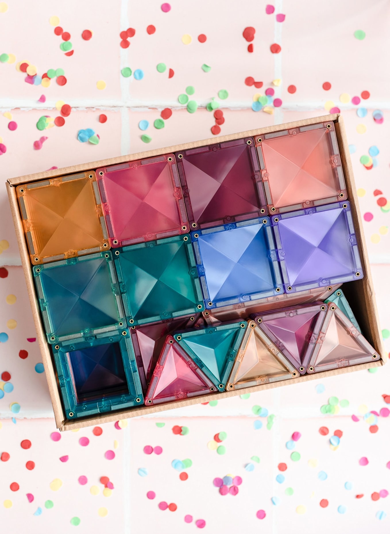 Connetix Creative-Set PASTELL: ROSA