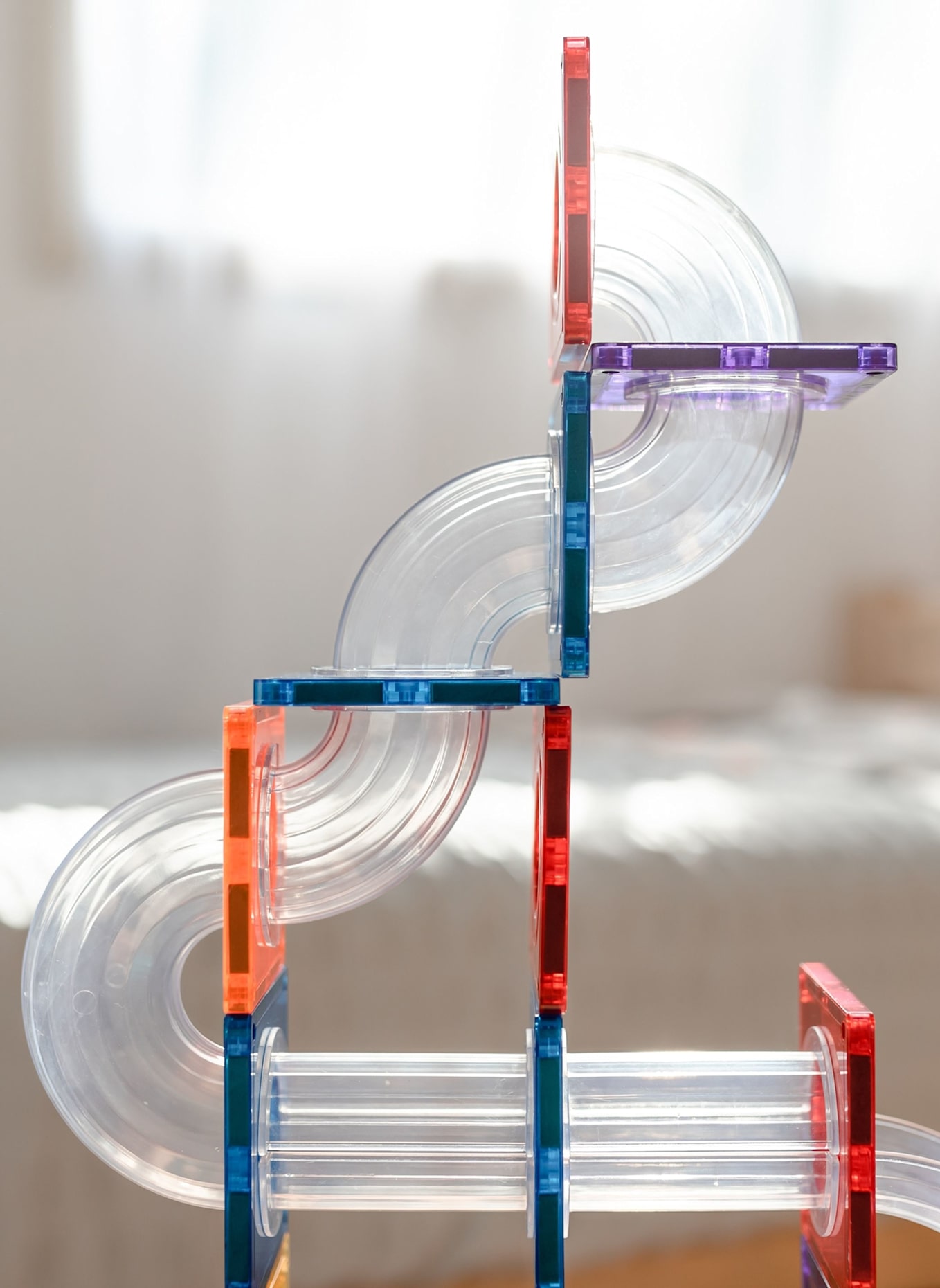 Connetix Kugelbahnen-Set REGENBOGEN: BLAU