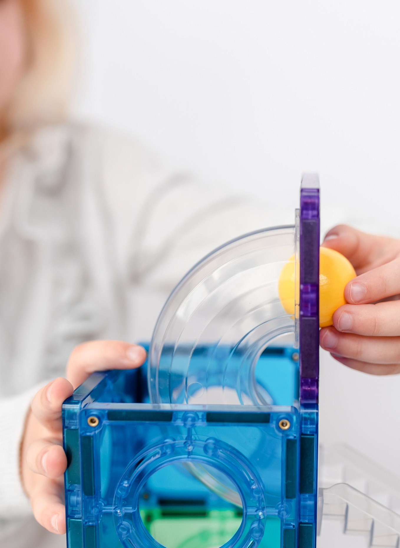 Connetix Kugelbahnen-Set REGENBOGEN: BLAU