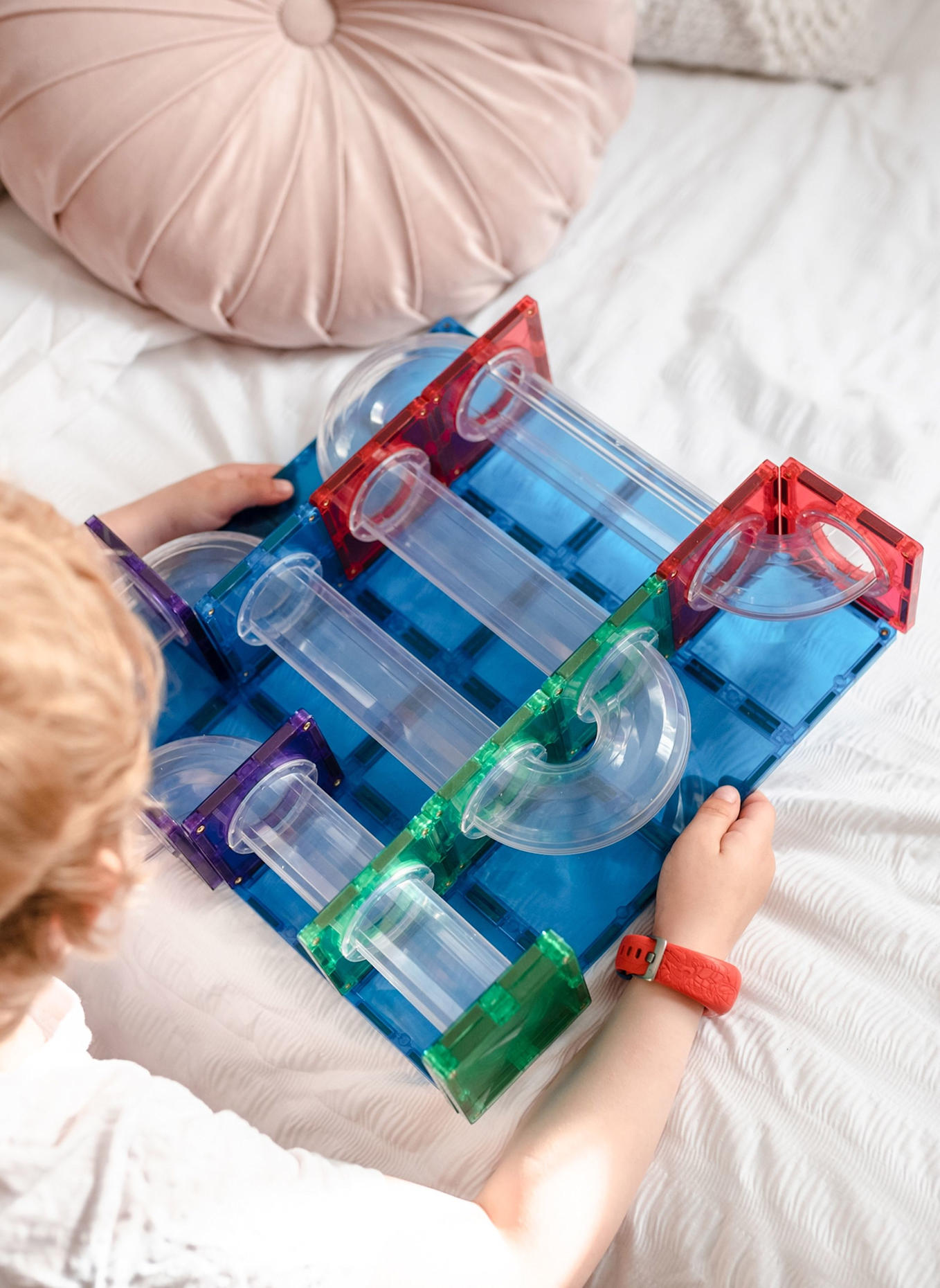 Connetix Kugelbahnen-Set REGENBOGEN: BLAU