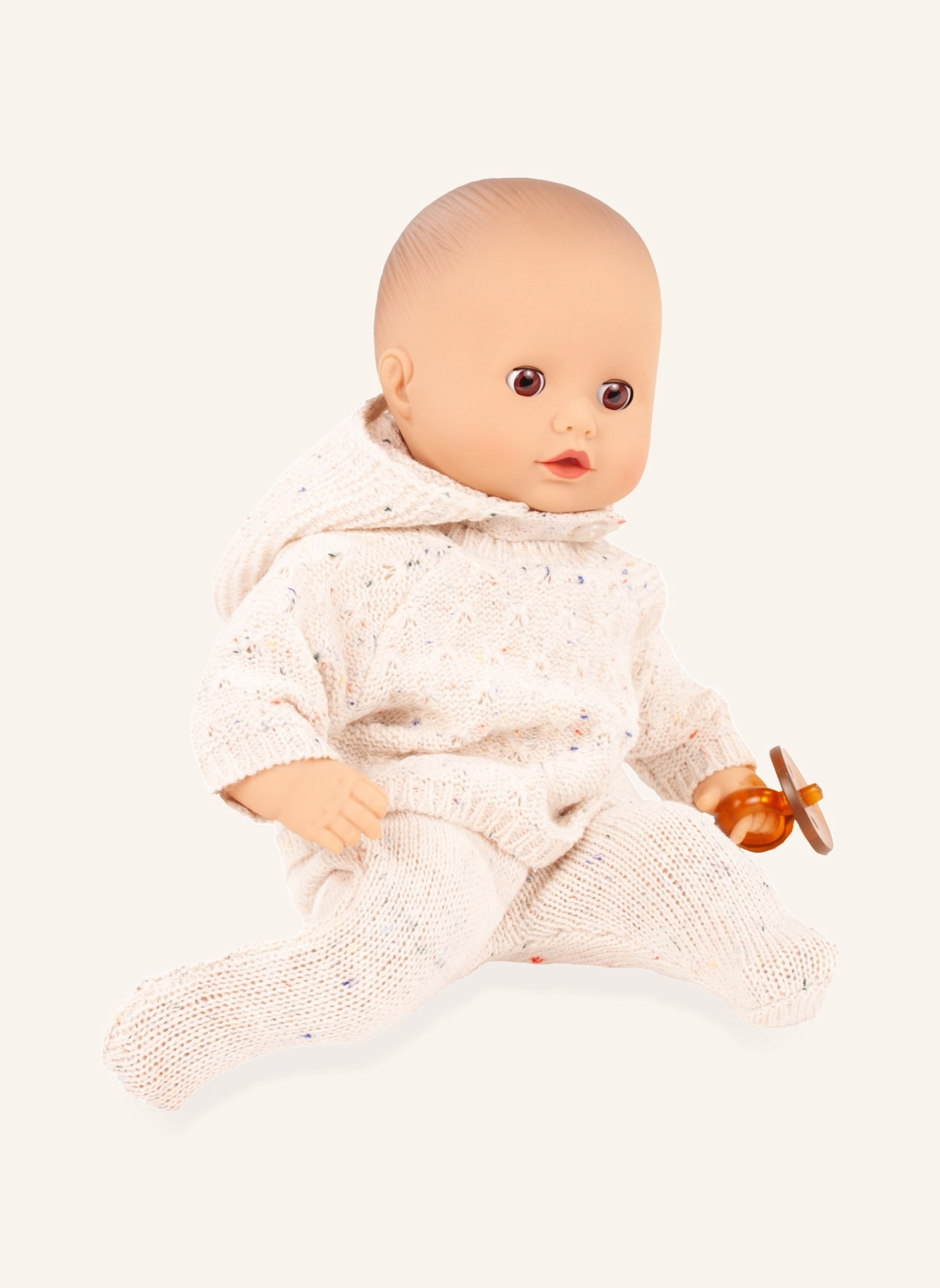 Götz Babypuppe Alles Strick MUFFIN BABY: BEIGE
