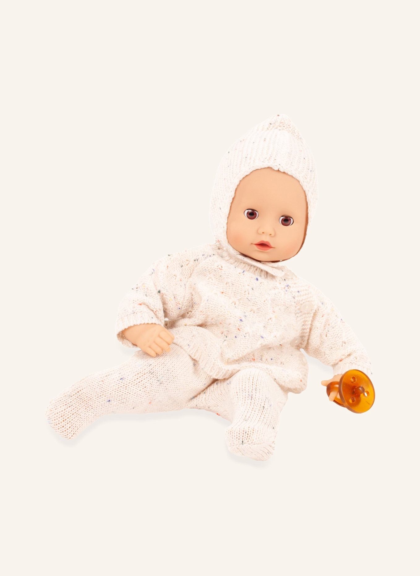 Götz Babypuppe Alles Strick MUFFIN BABY: BEIGE