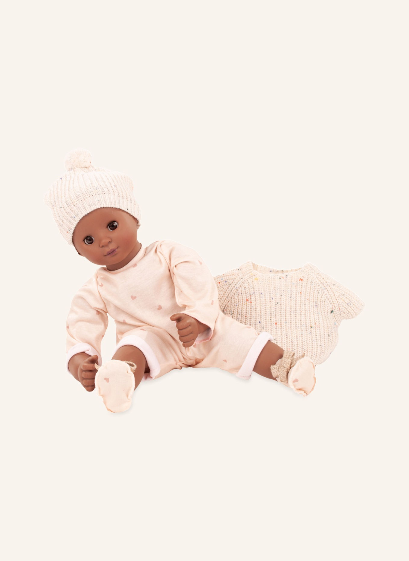 Götz Babypuppe Alles Strick MAXY MUFFIN: BEIGE