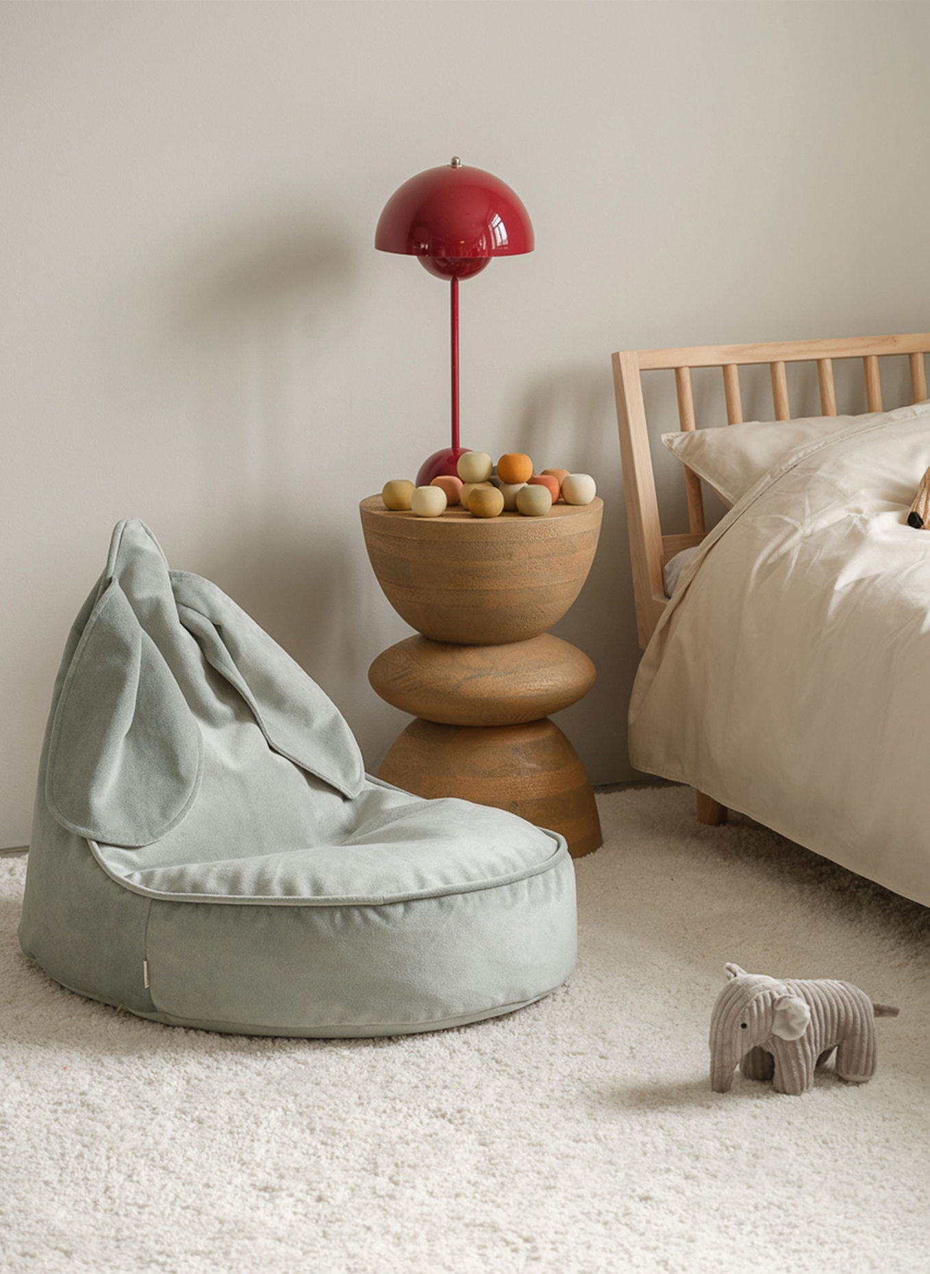 wigiwama Sitzsack BUNNY: GRÜN