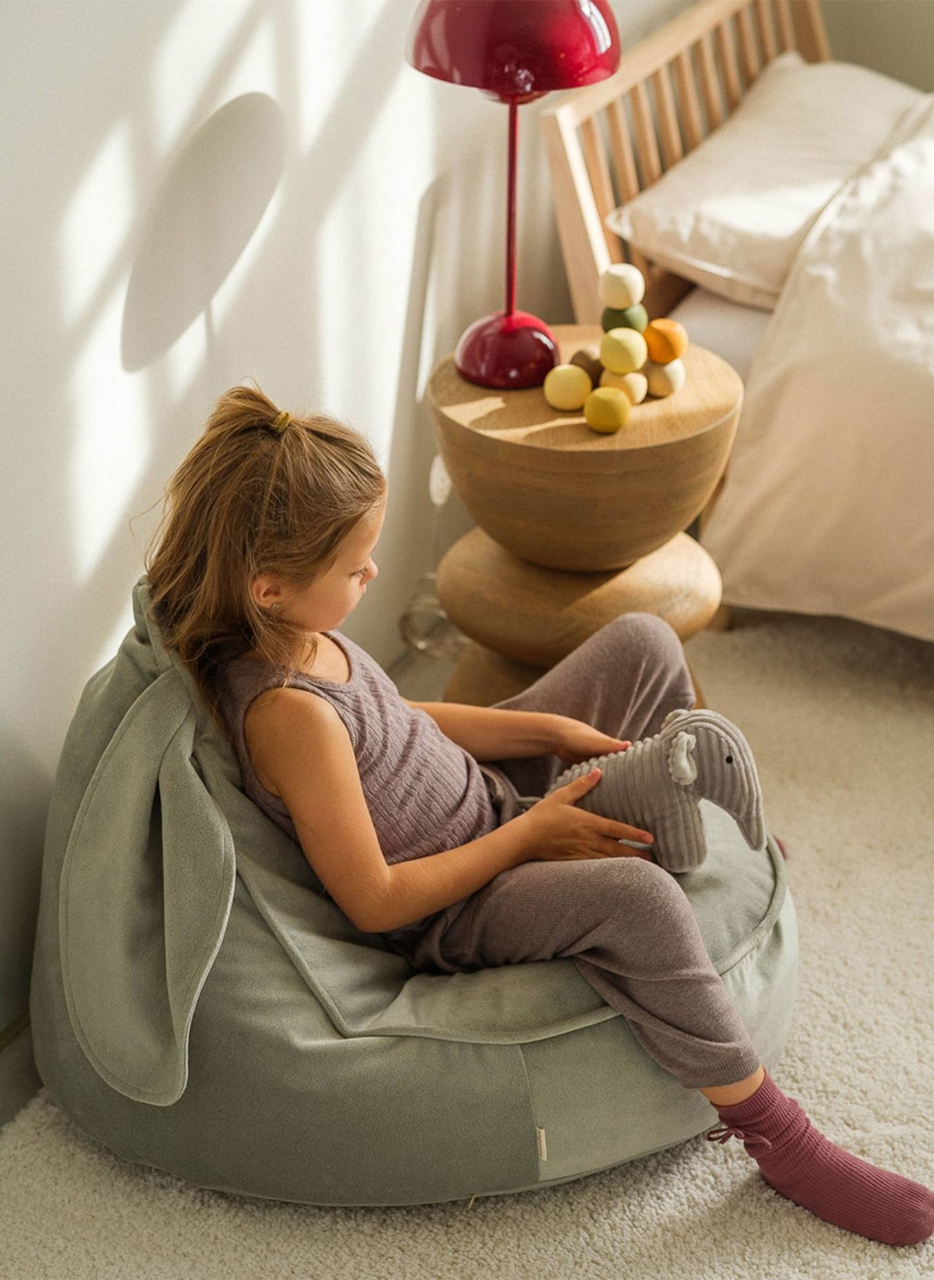 wigiwama Sitzsack BUNNY: GRÜN