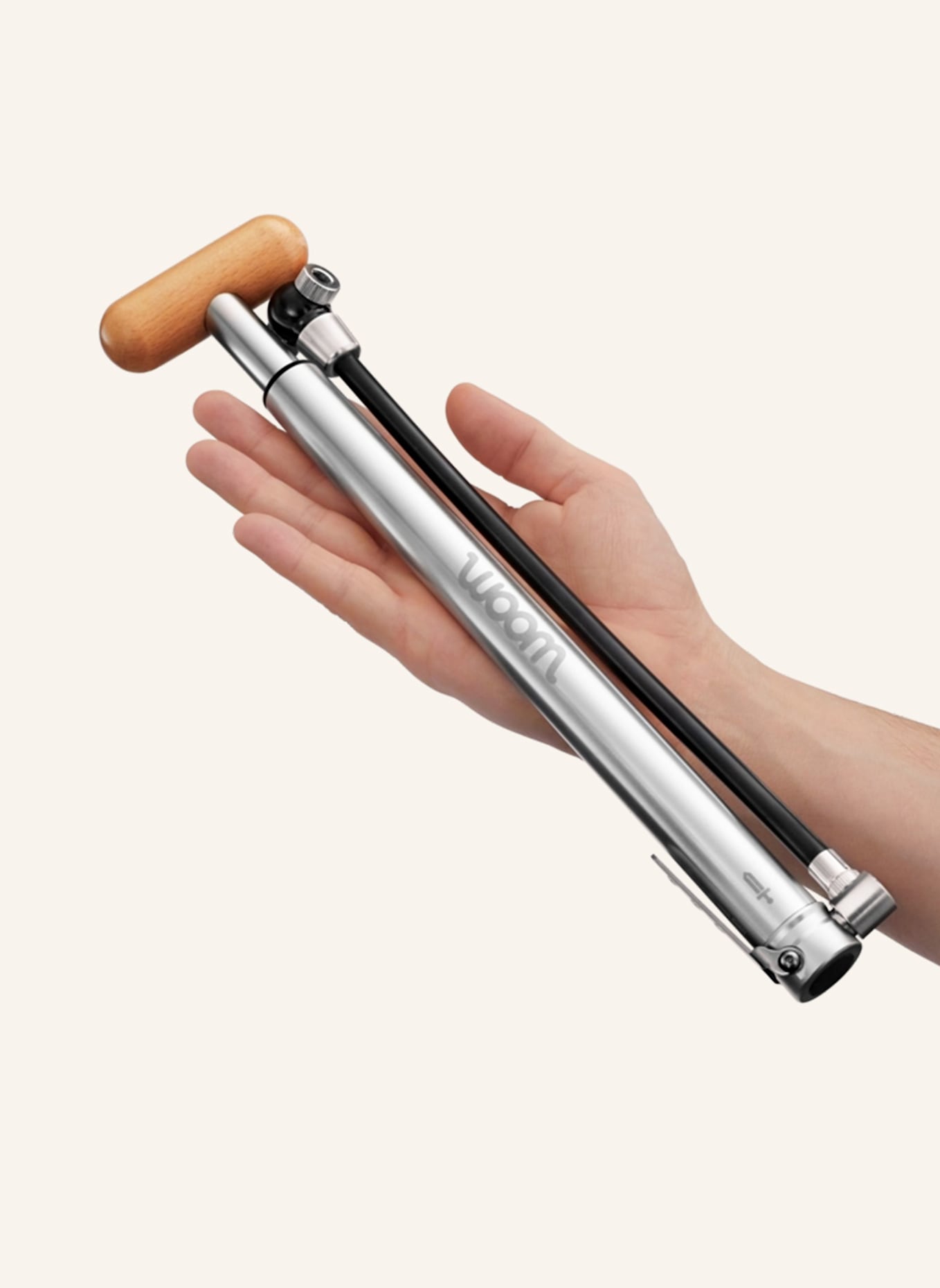 Woom Fahrradpumpe AIRFLO: SILBER