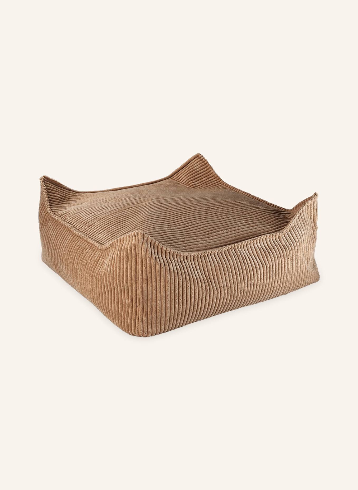 wigiwama Ottoman SQUARE: COGNAC