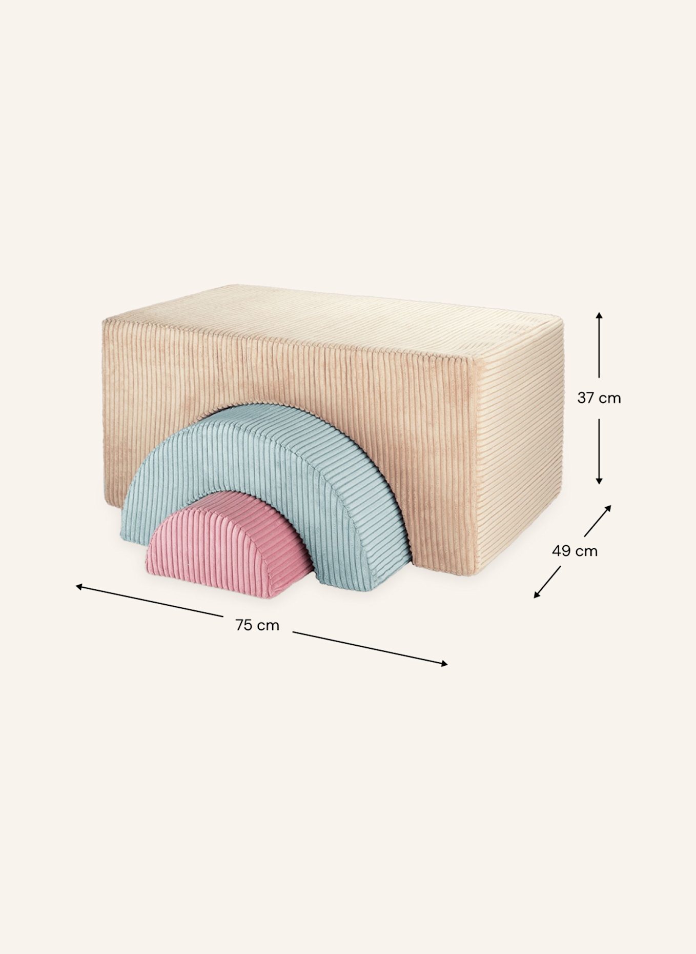 wigiwama Playset REGENBOGEN: BRAUN