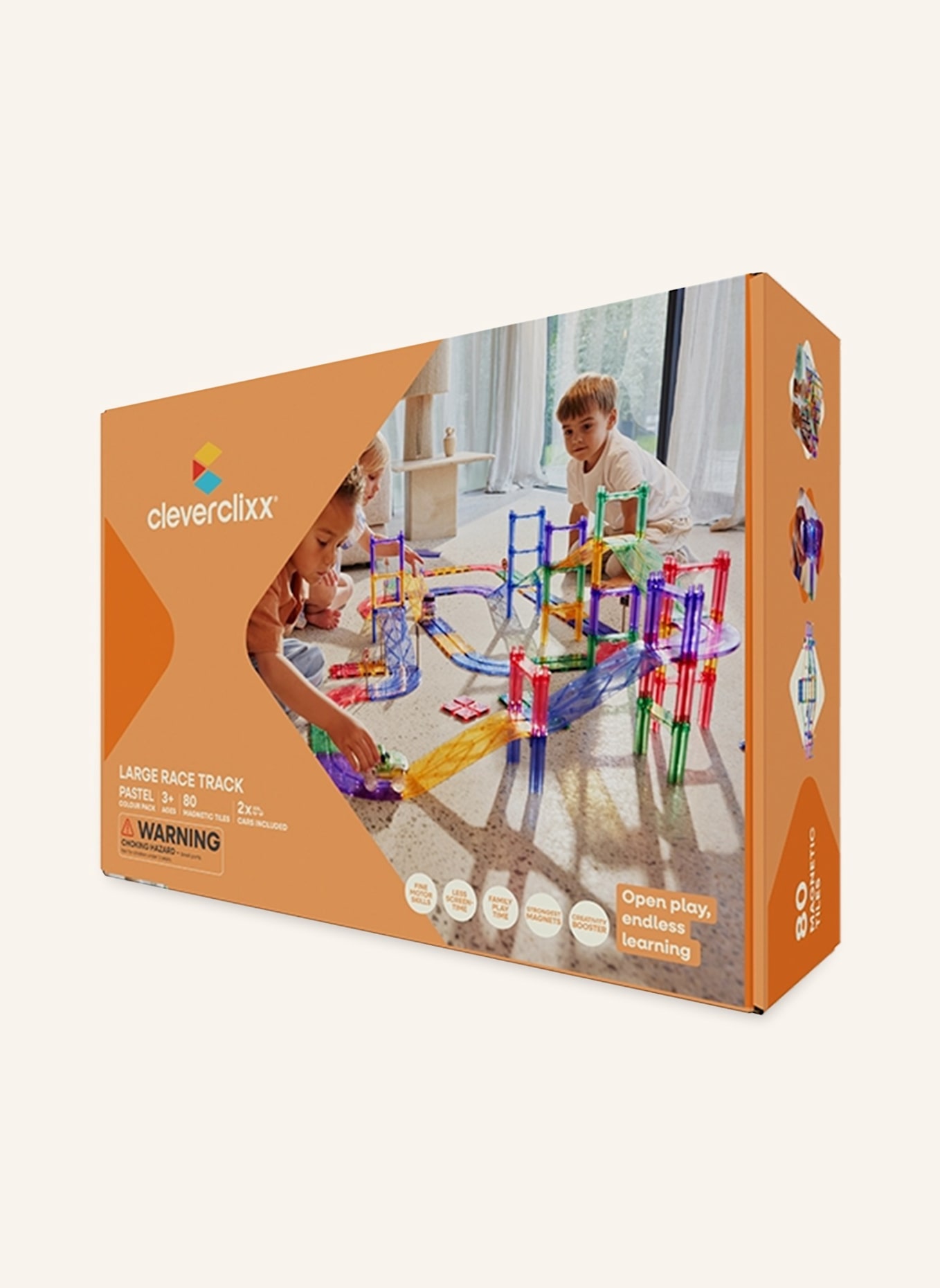 Cleverclixx Große Autobahn-Bausatz: GELB