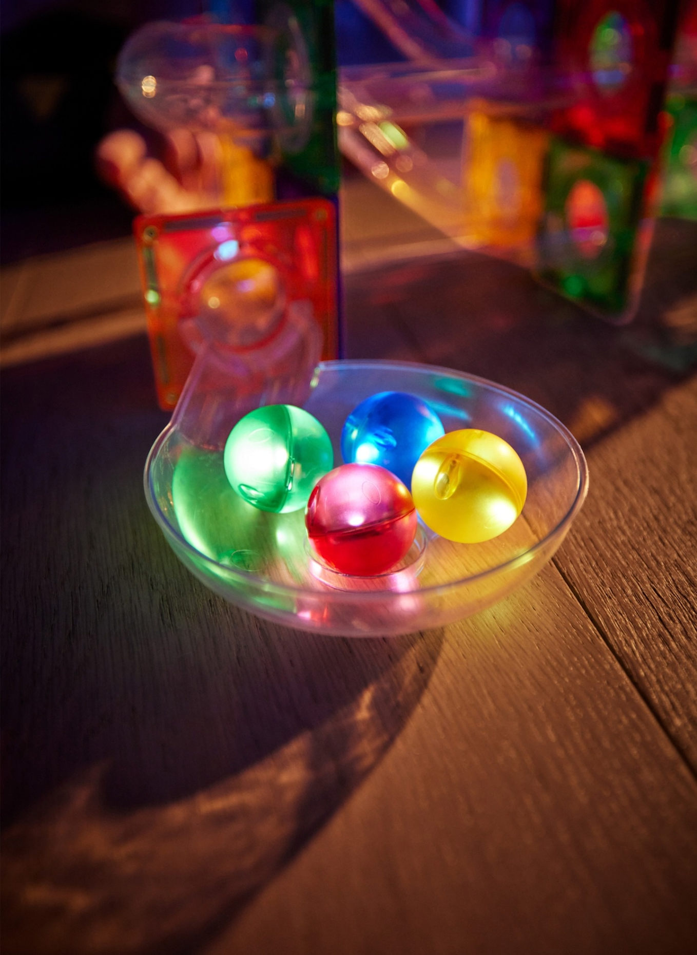 Cleverclixx Lichteffekt-Kugel-Set: ROT