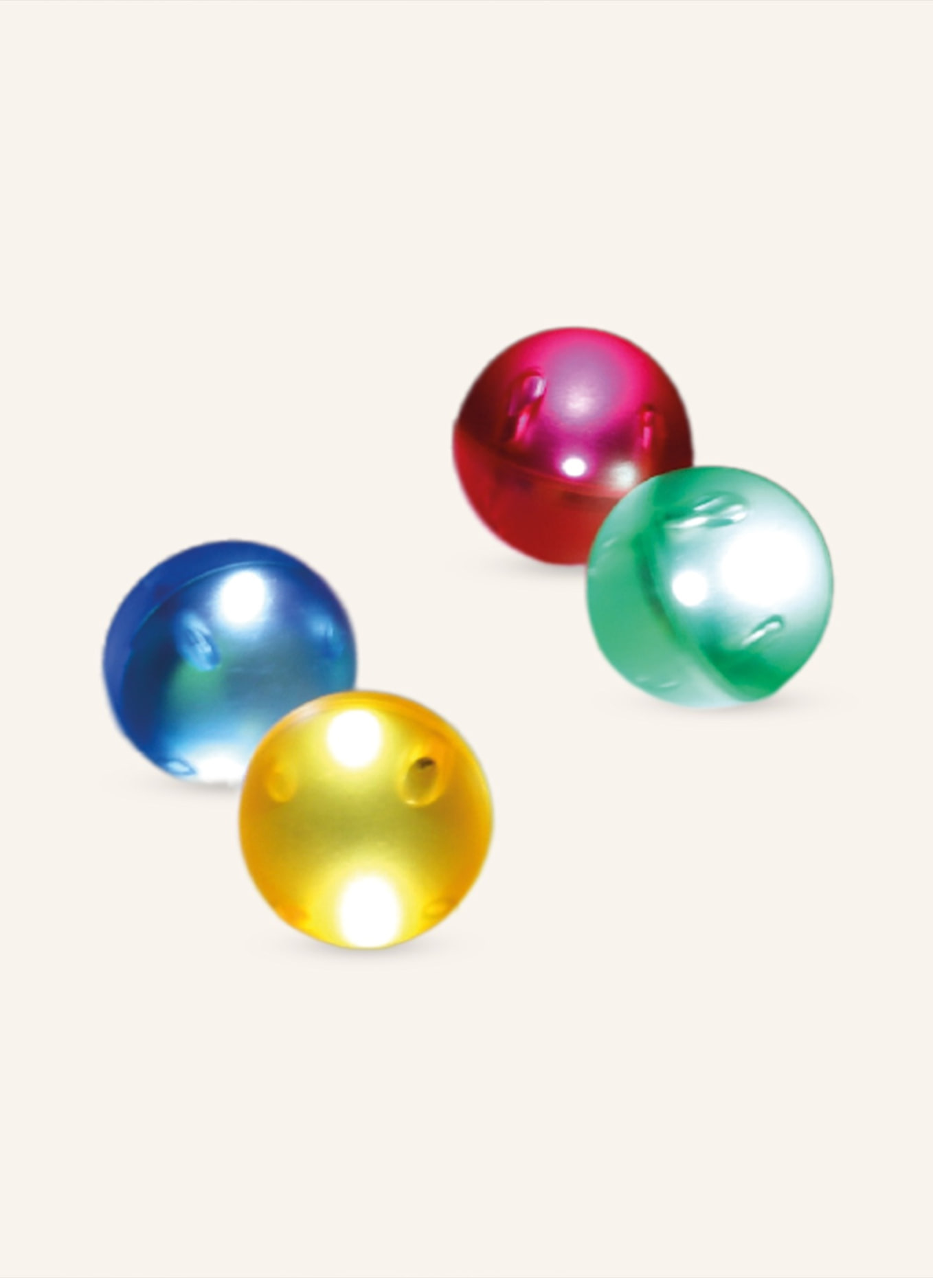 Cleverclixx Lichteffekt-Kugel-Set: ROT