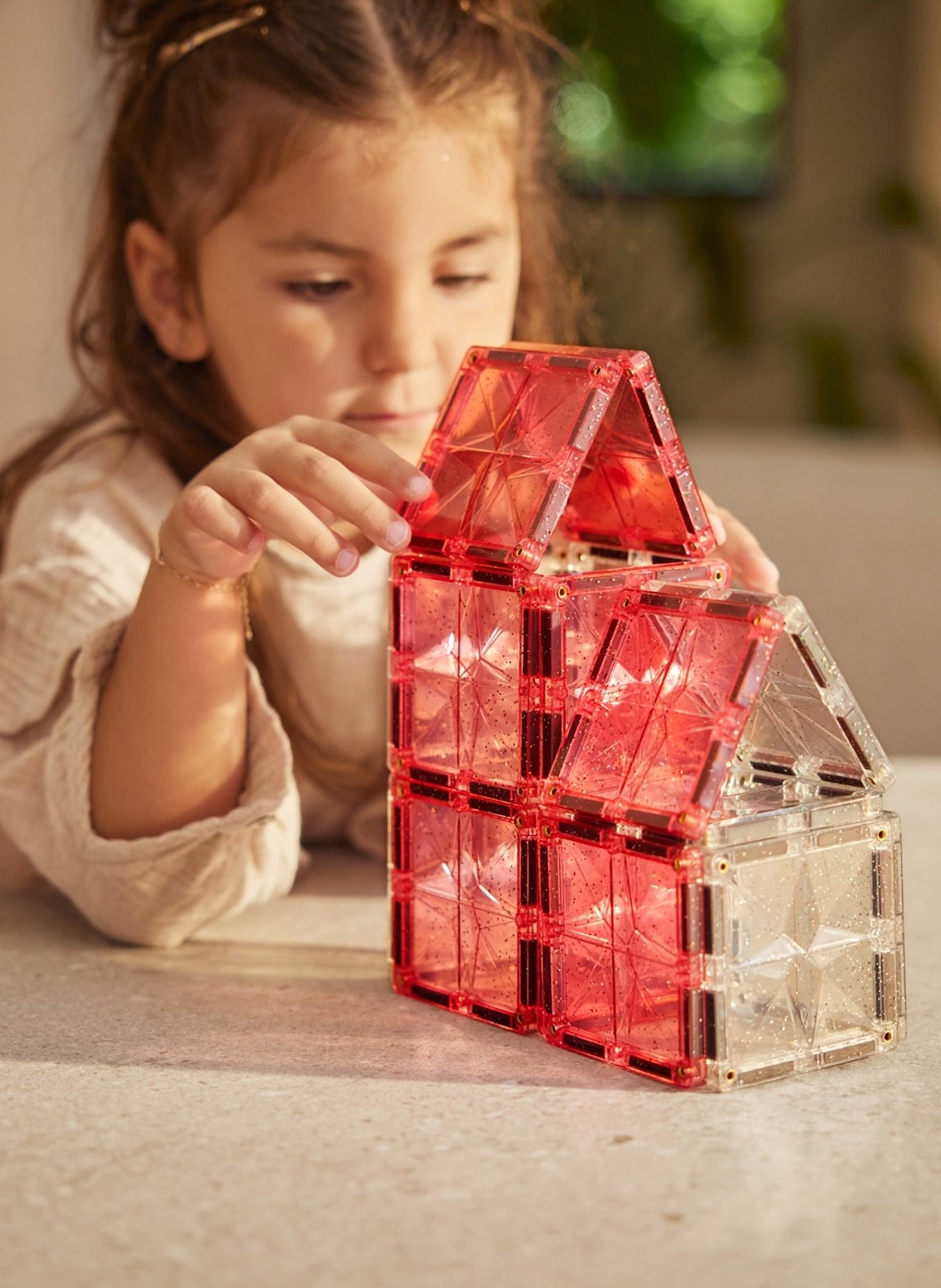 Cleverclixx Glitzer Fliesen: ROSA