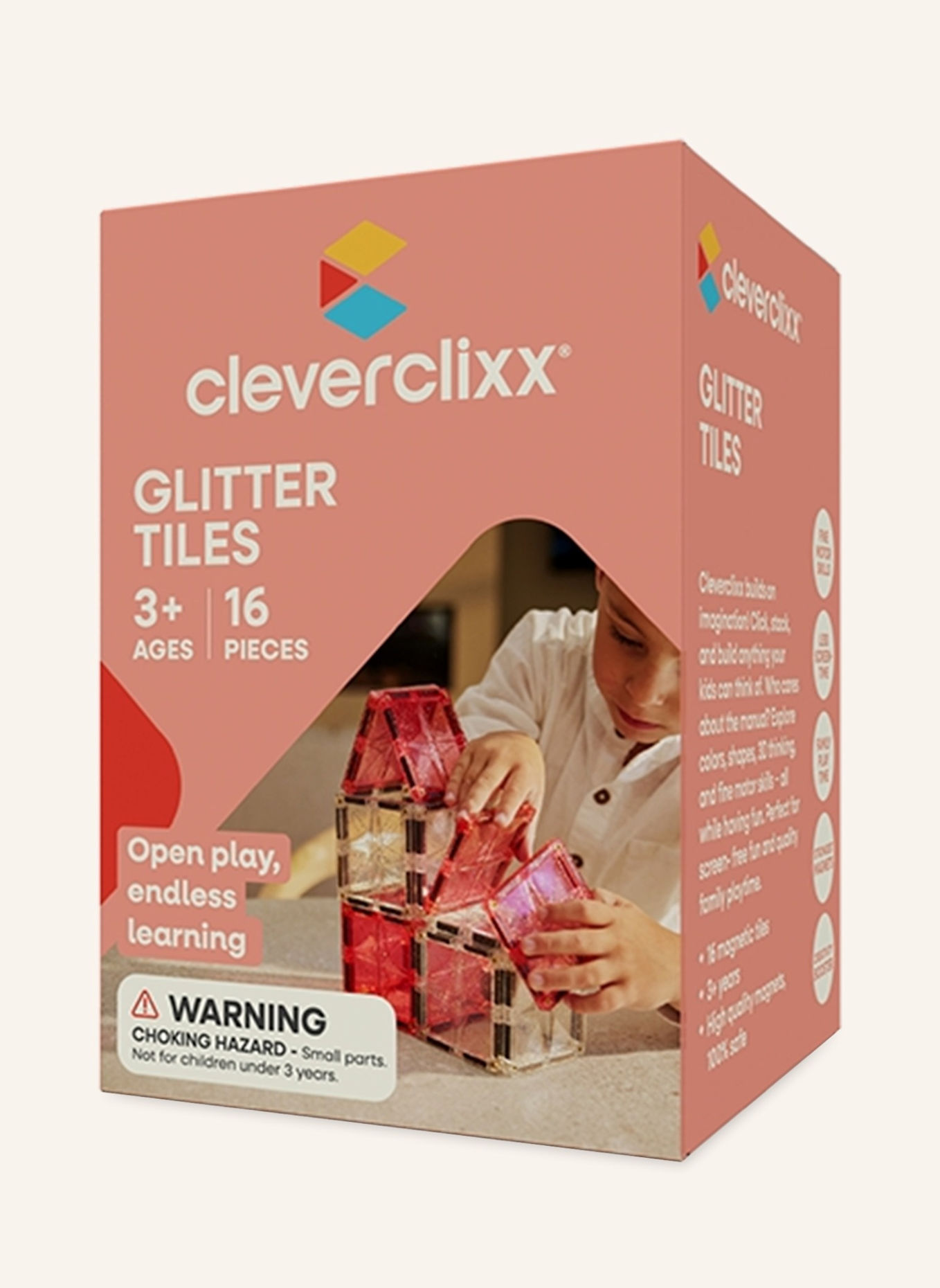 Cleverclixx Glitzer Fliesen: ROSA