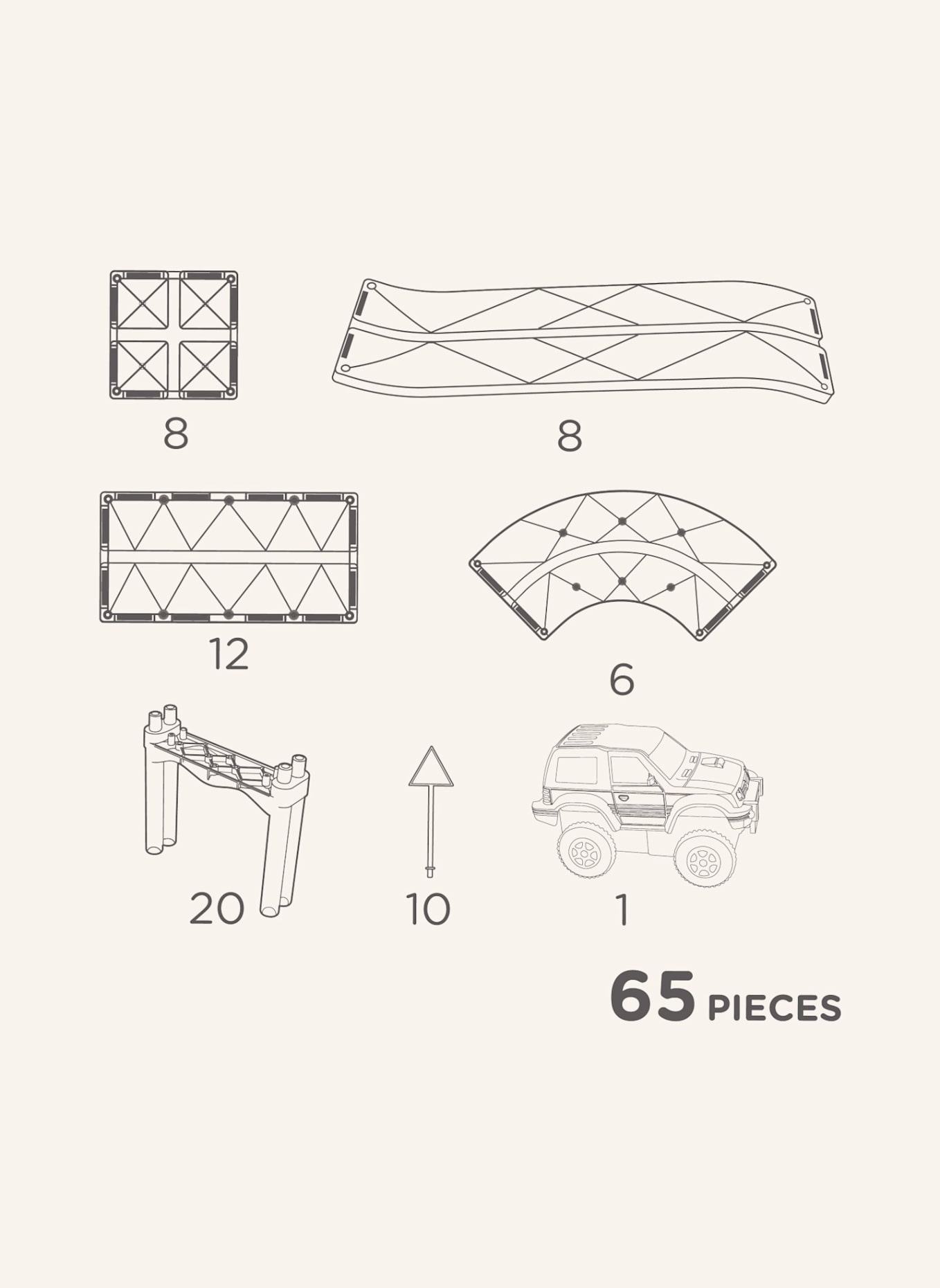 Cleverclixx Autobahn-Bausatz: BLAU