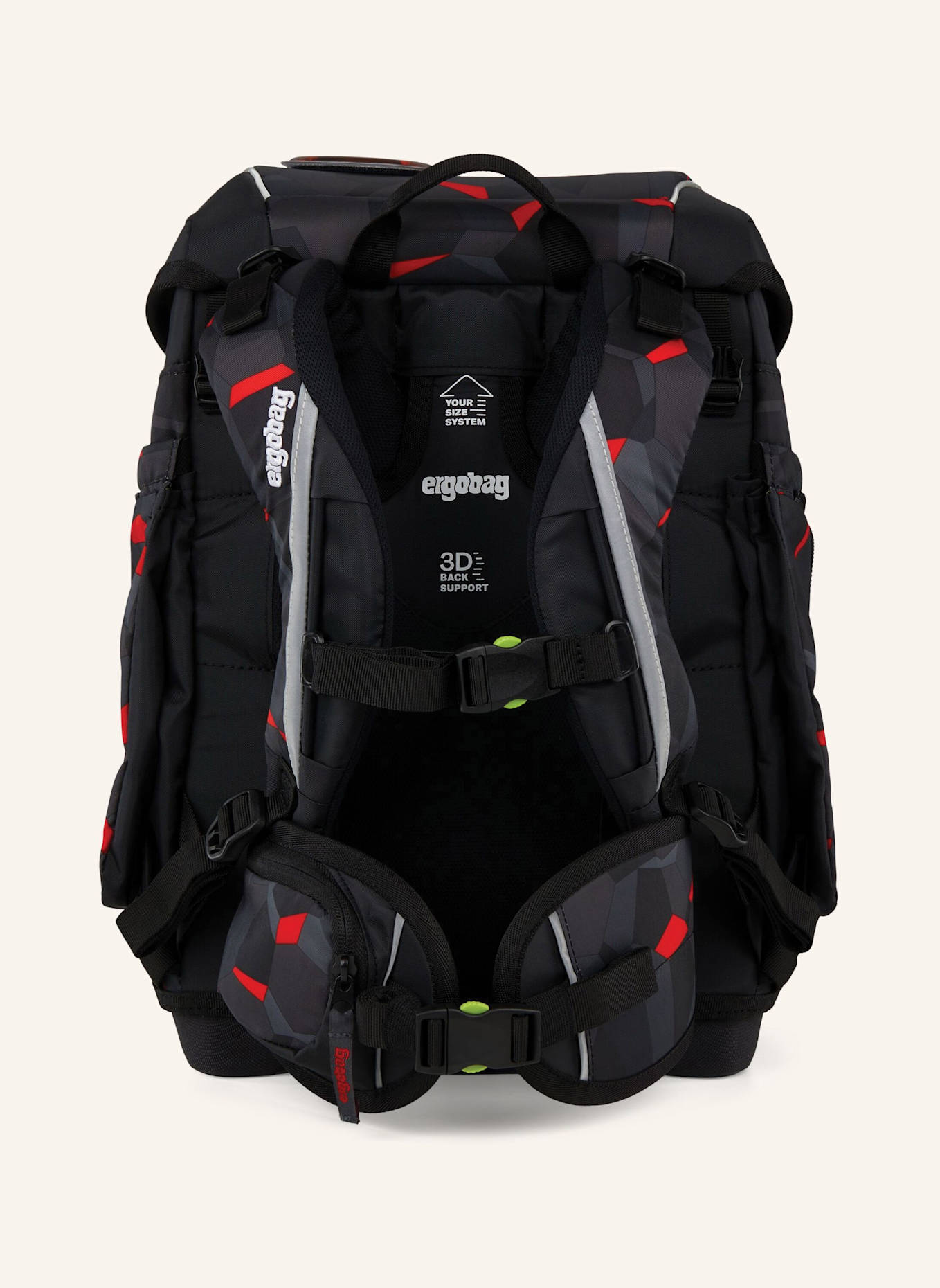 ergobag CUBO Set: NEONROT