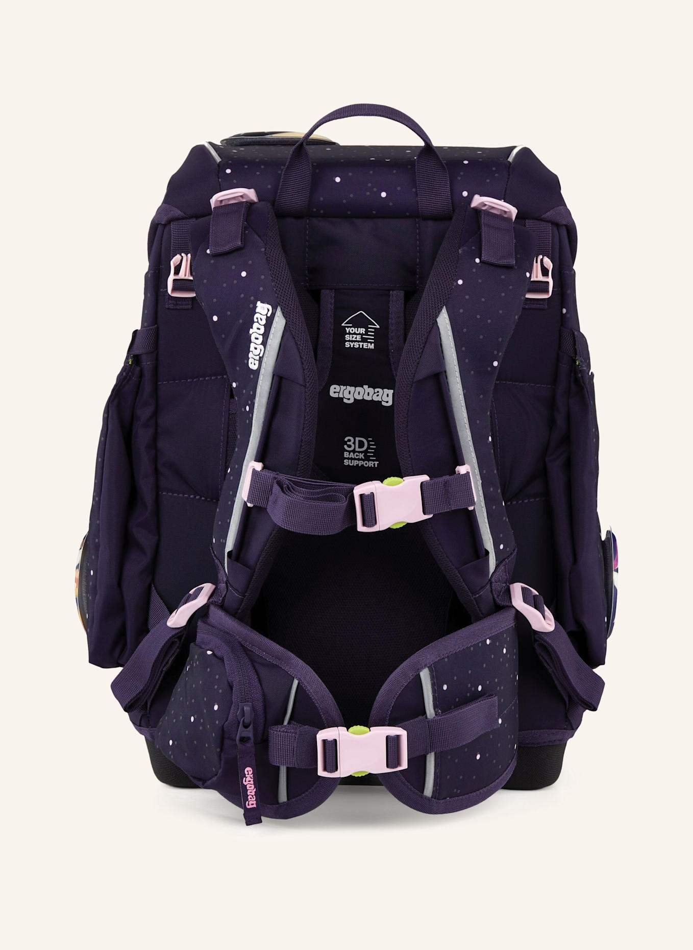 ergobag CUBO Set: DUNKELLILA