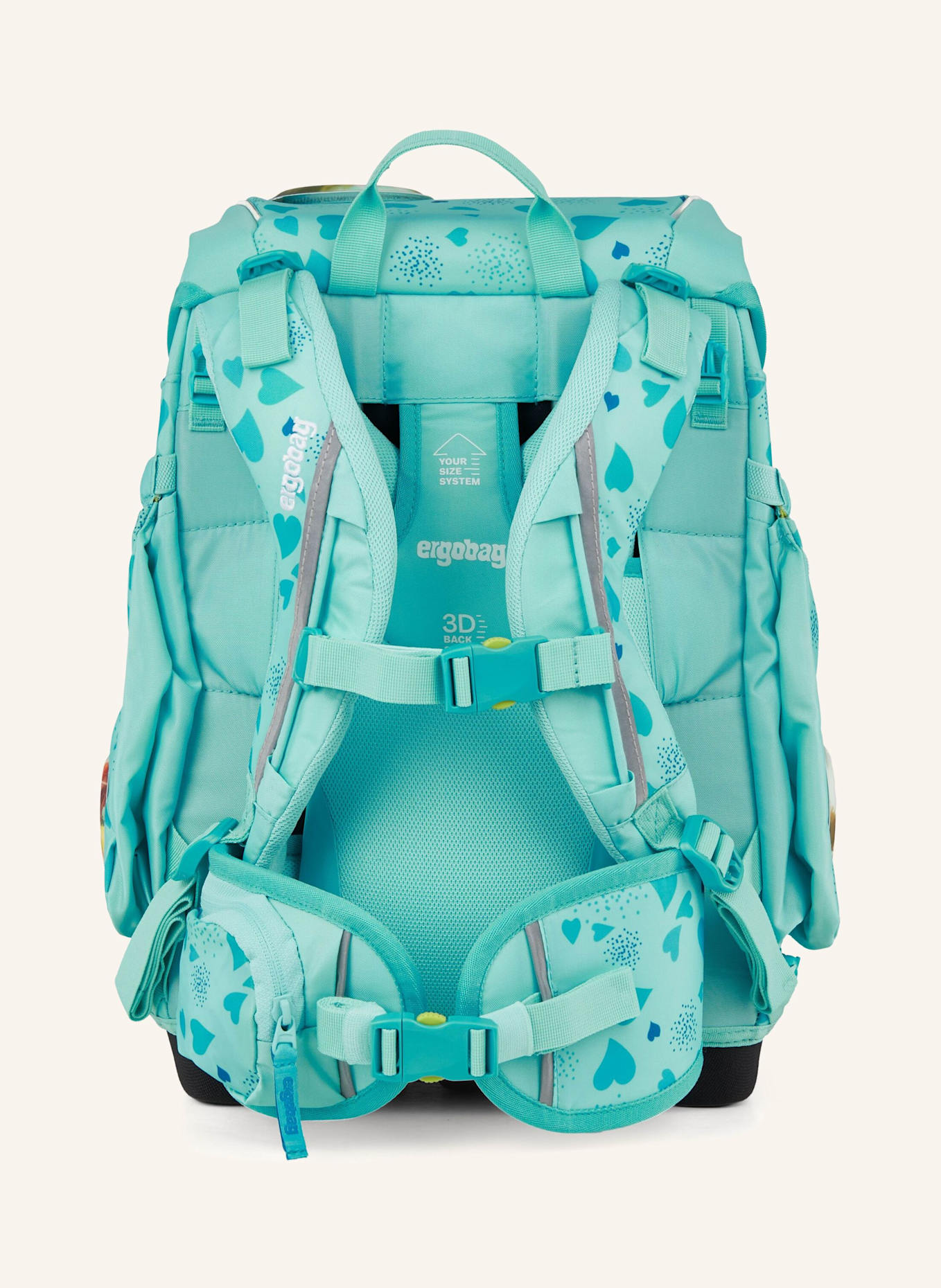 ergobag CUBO Set: NEONTÜRKIS