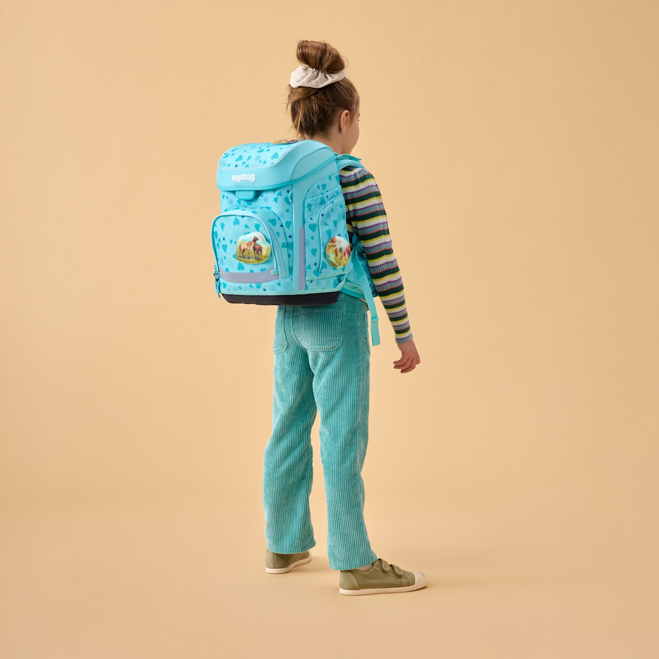 ergobag CUBO Set: NEONTÜRKIS