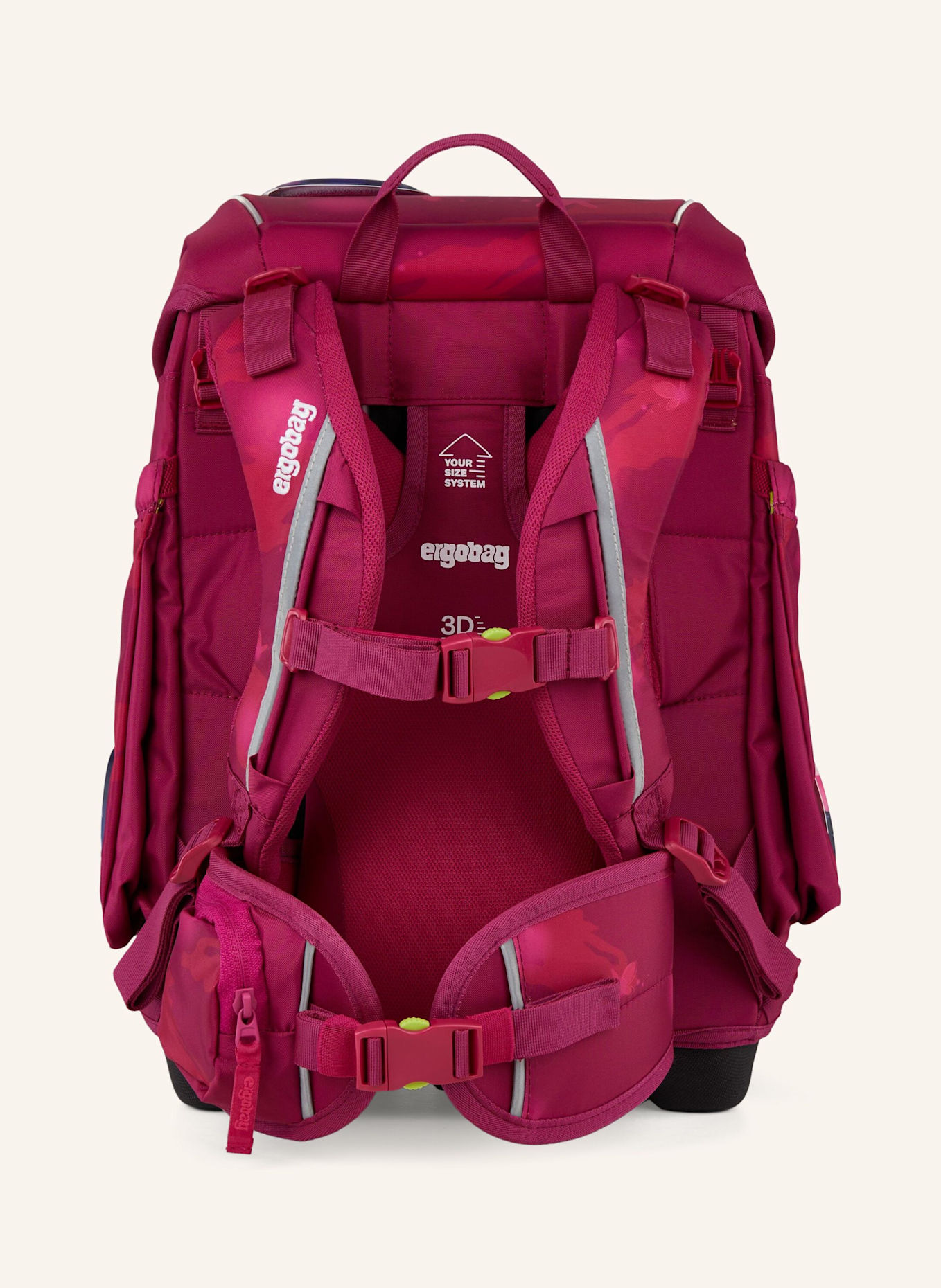 ergobag CUBO Set: DUNKELROT