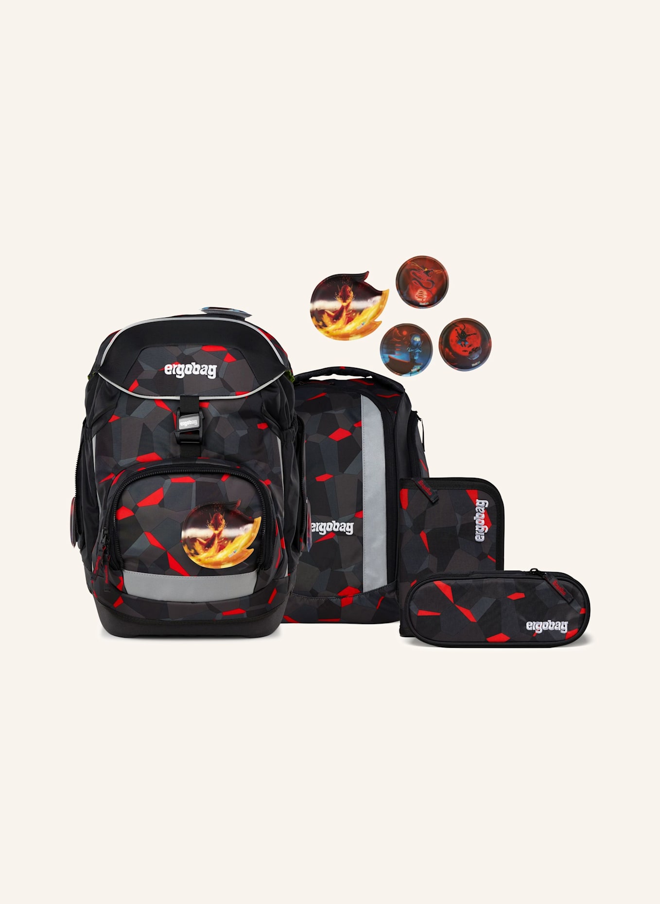 ergobag PACK Set: SCHWARZ