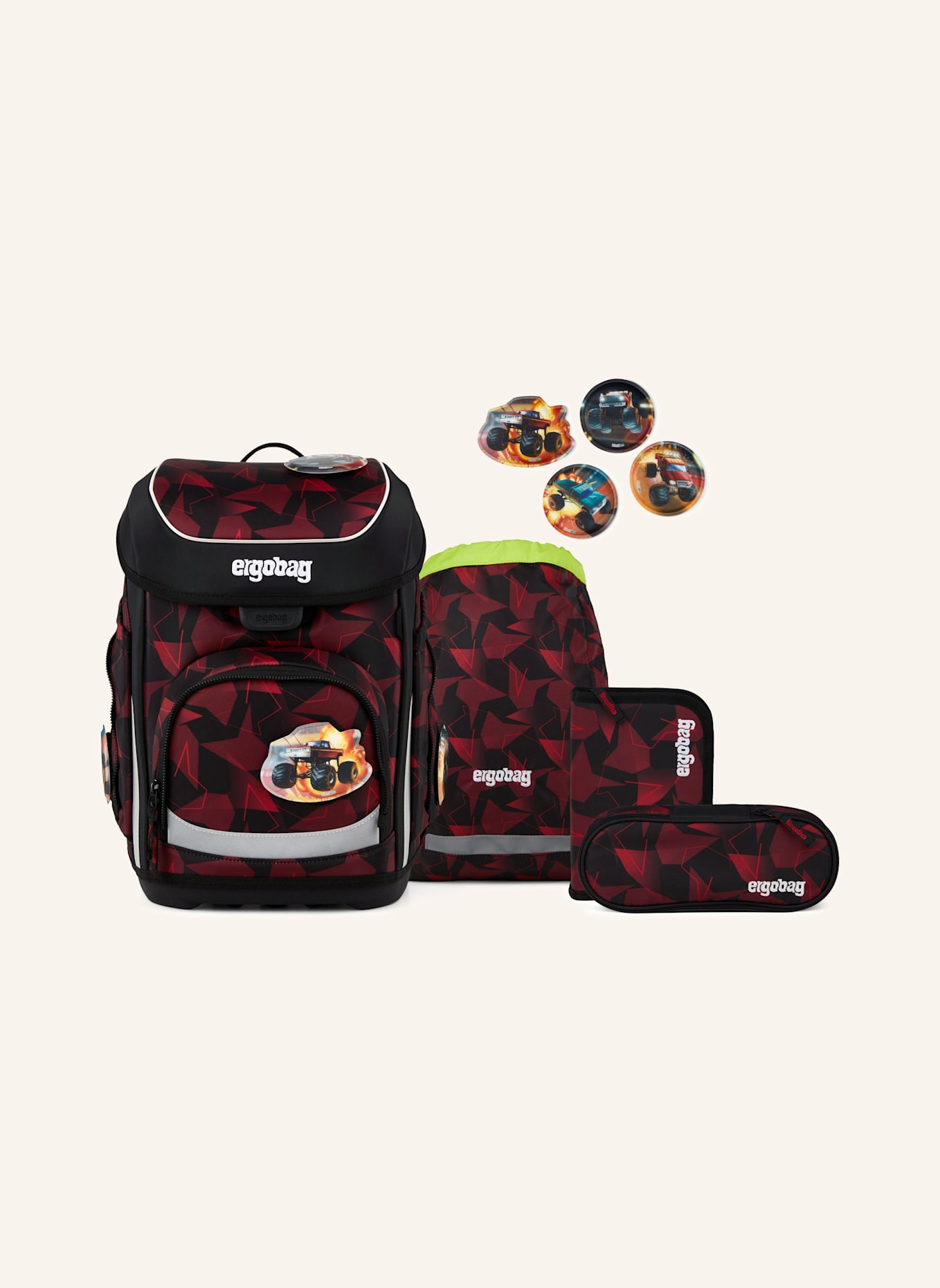 ergobag CUBO Set: ROT