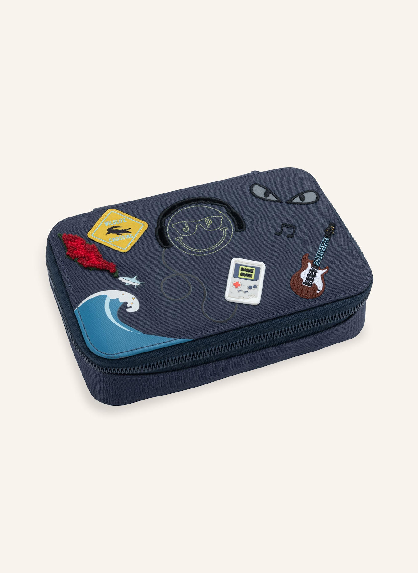 JEUNE PREMIER Federmäppchen mit Inhalt: DUNKELBLAU