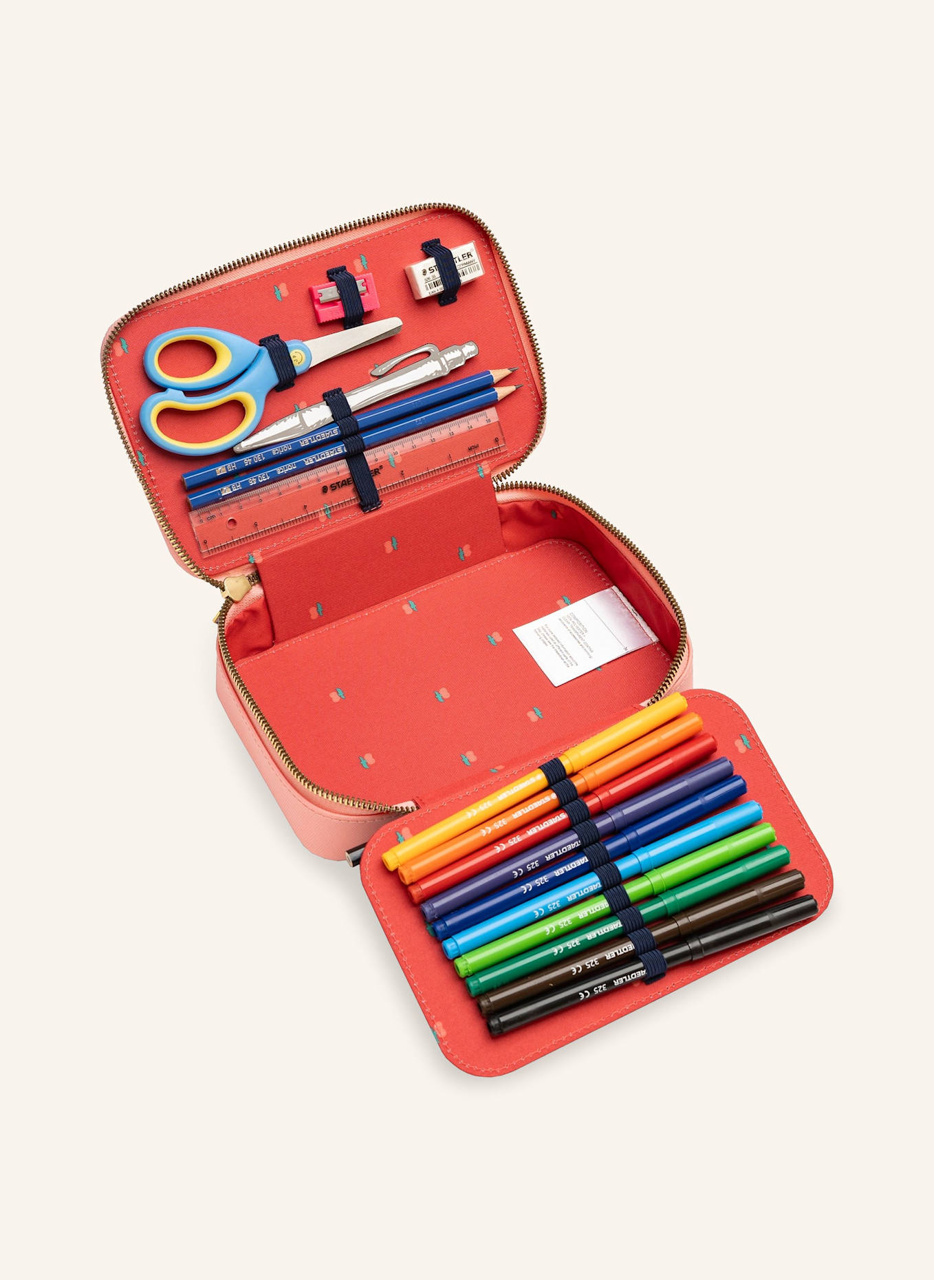 JEUNE PREMIER Federmäppchen mit Inhalt: ROSA