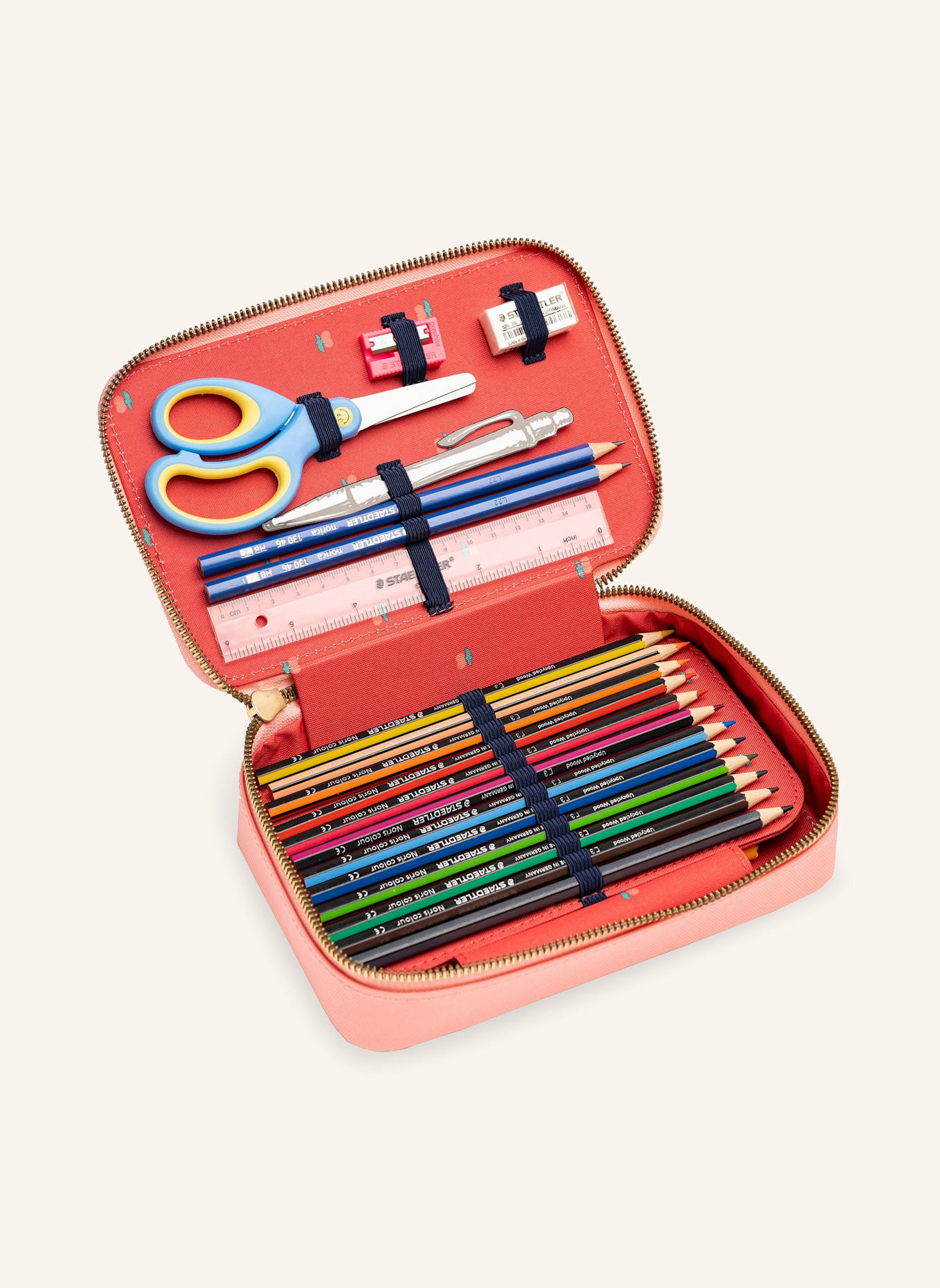 JEUNE PREMIER Federmäppchen mit Inhalt: PINK