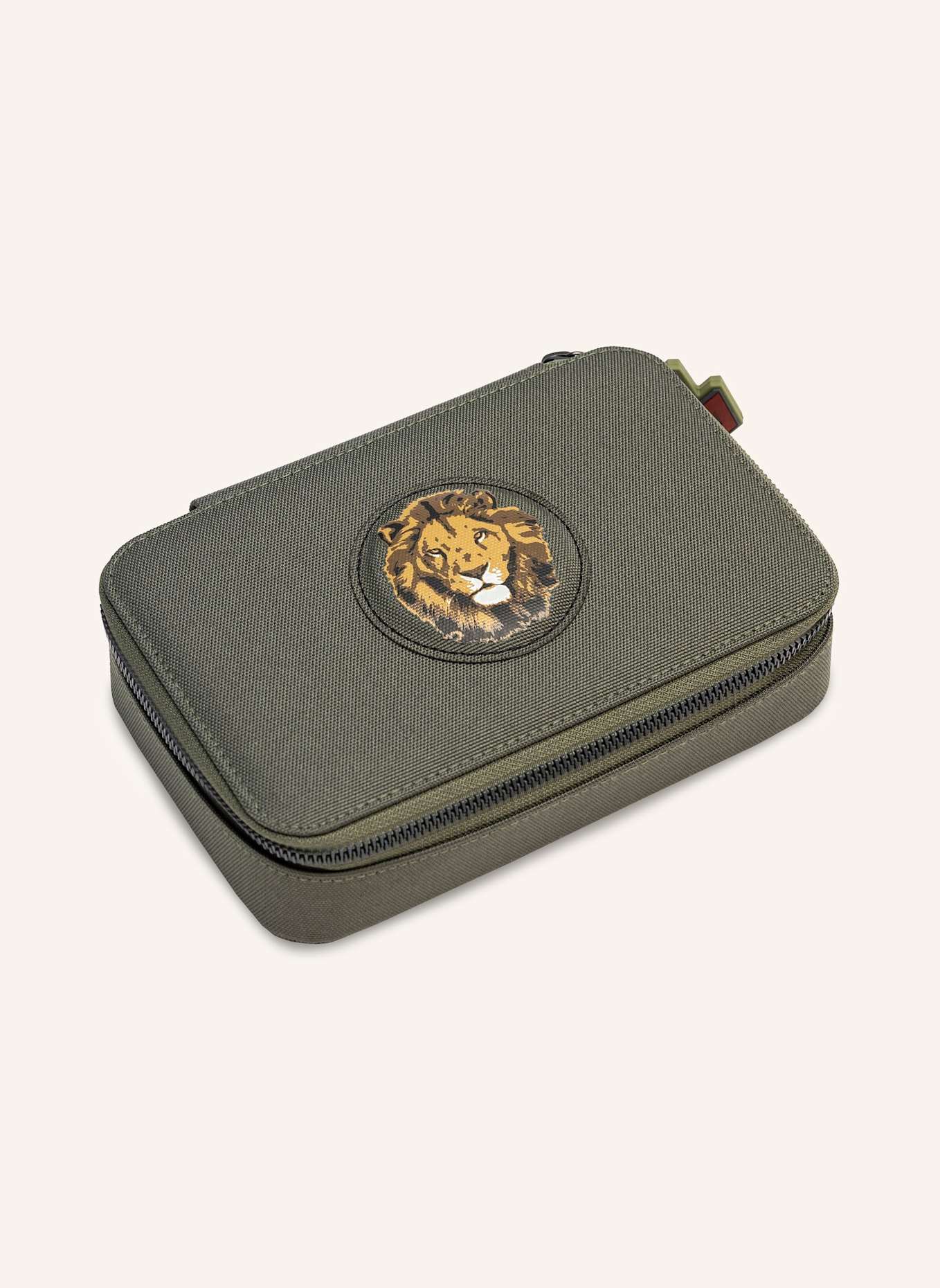 JEUNE PREMIER Federmäppchen mit Inhalt: KHAKI