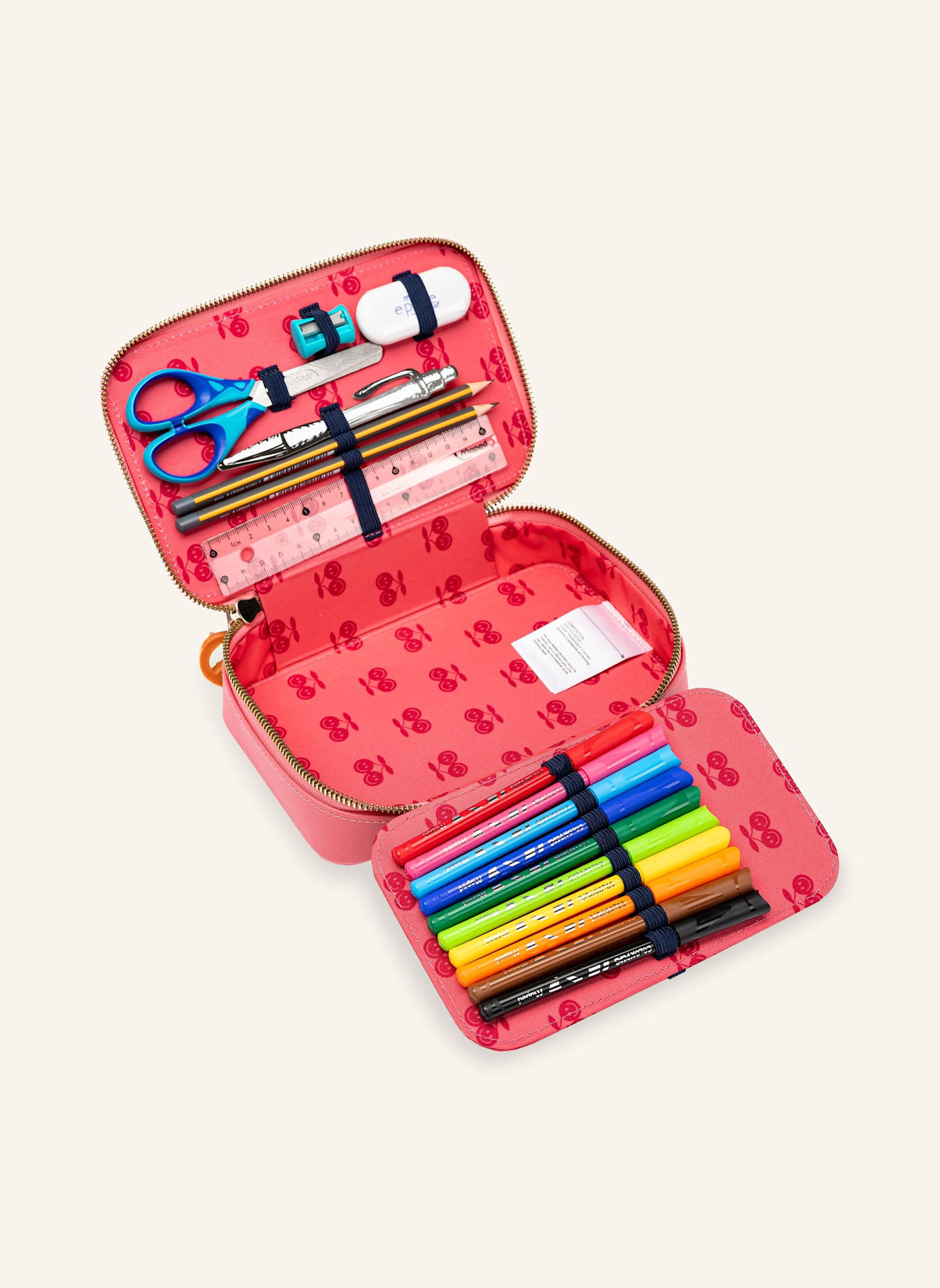 JEUNE PREMIER Federmäppchen mit Inhalt: NEONPINK