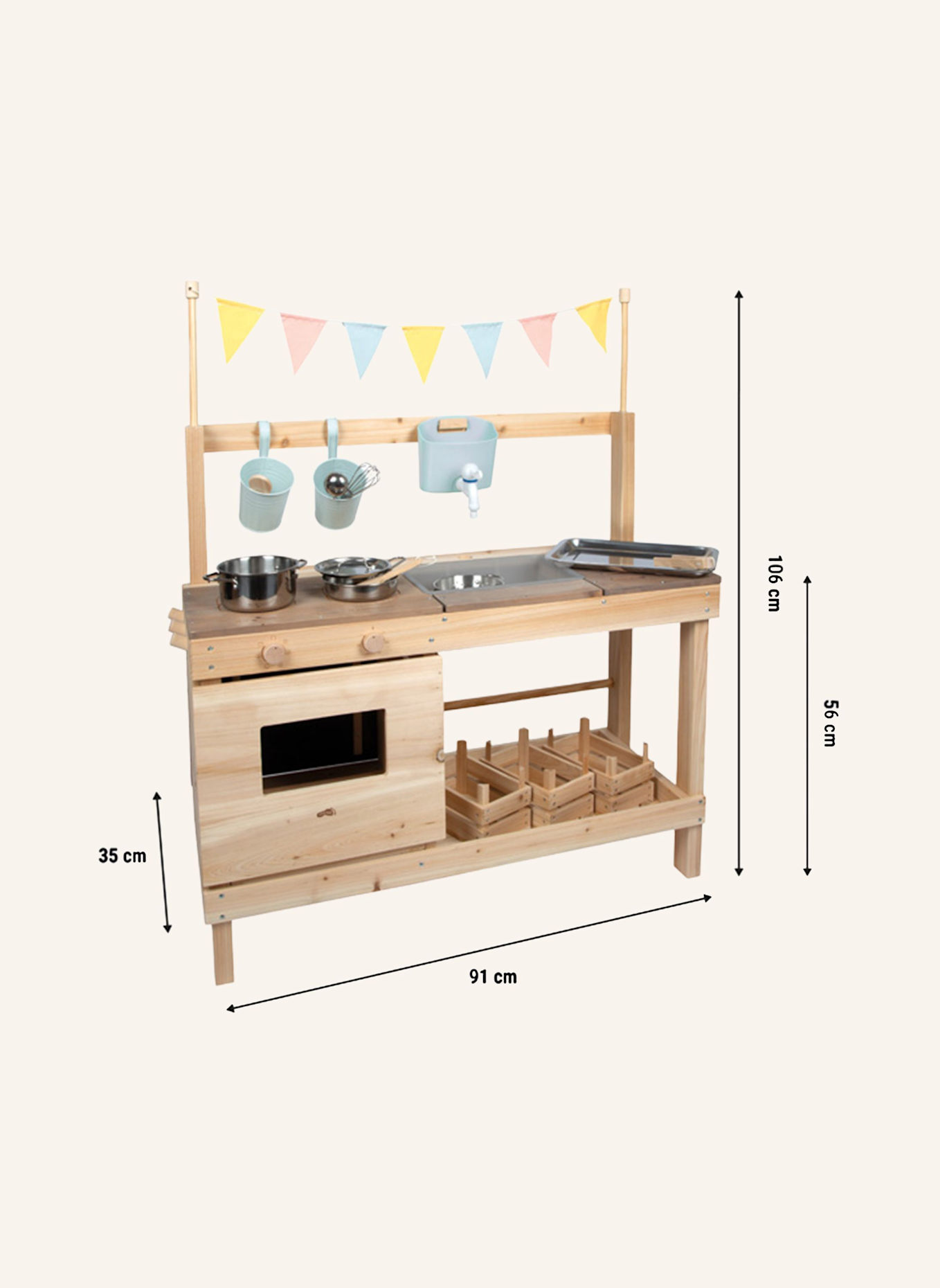 small foot Matschküche und Kaufladen: BRAUN