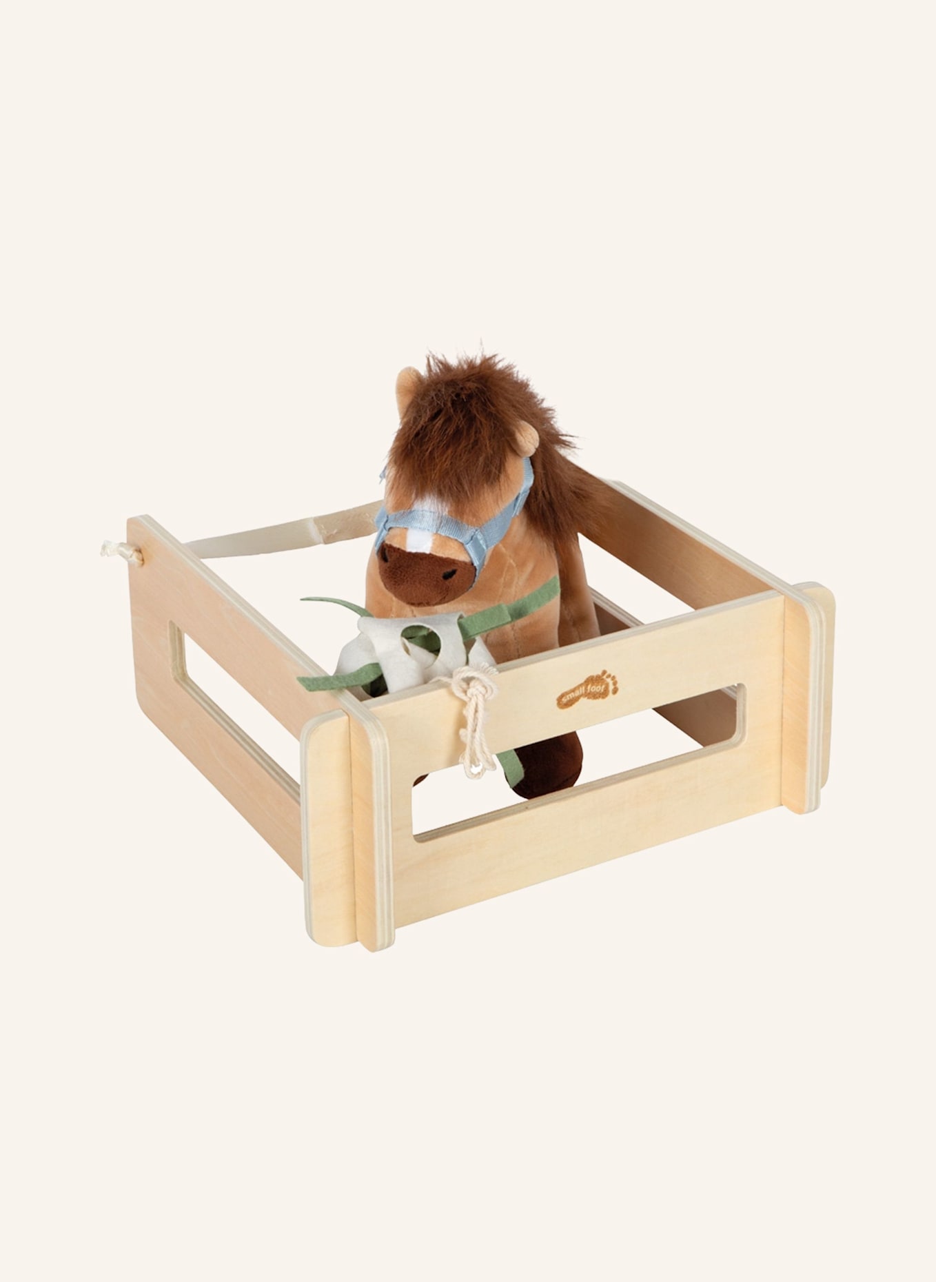 small foot Spielset Pferd mit Stall: BRAUN