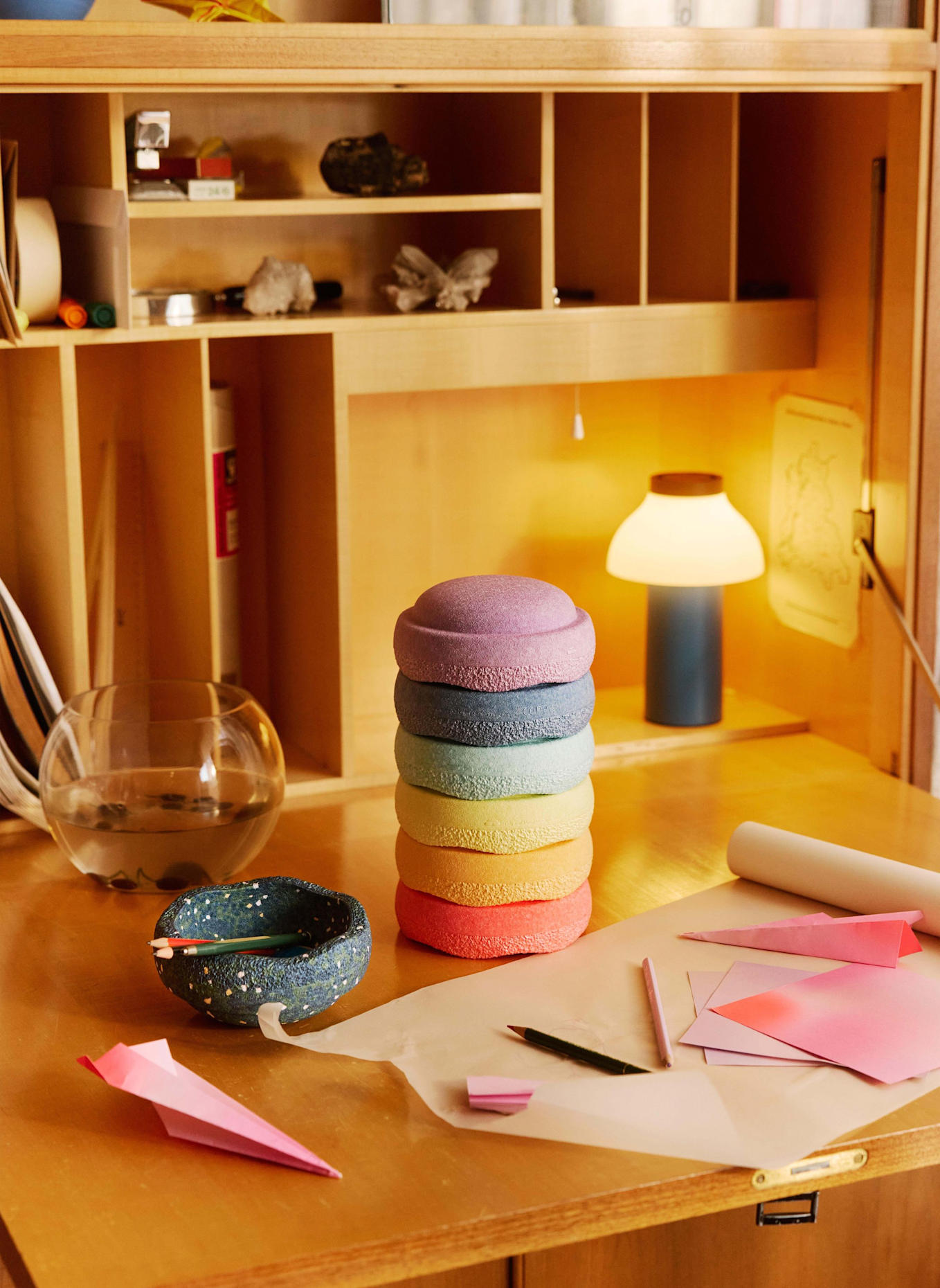 Stapelstein SET REGENBOGEN MINI: HELLROSA