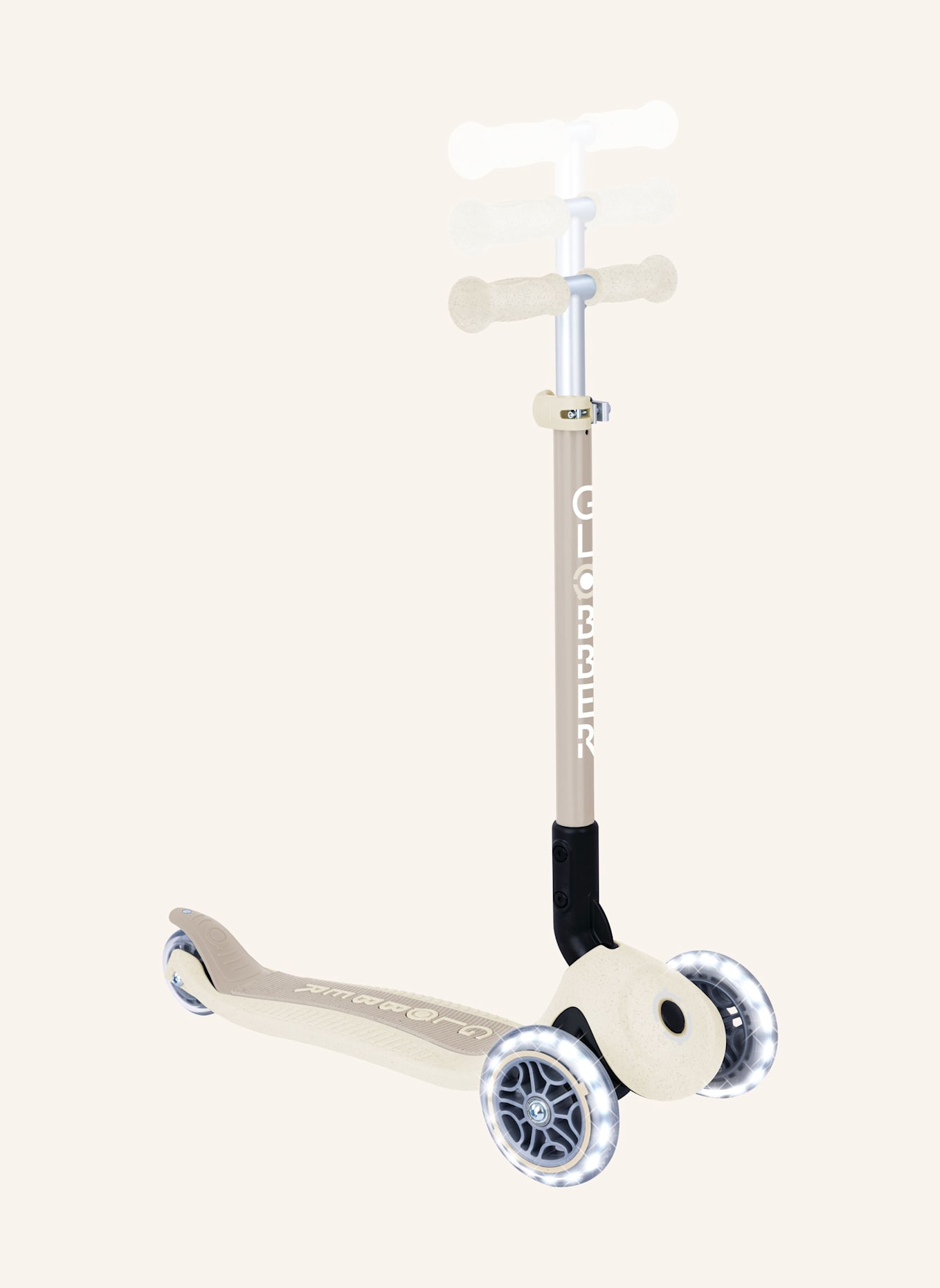 GLOBBER Scooter PRIMO FOLDABLE LIGHTS ECO: WEISS