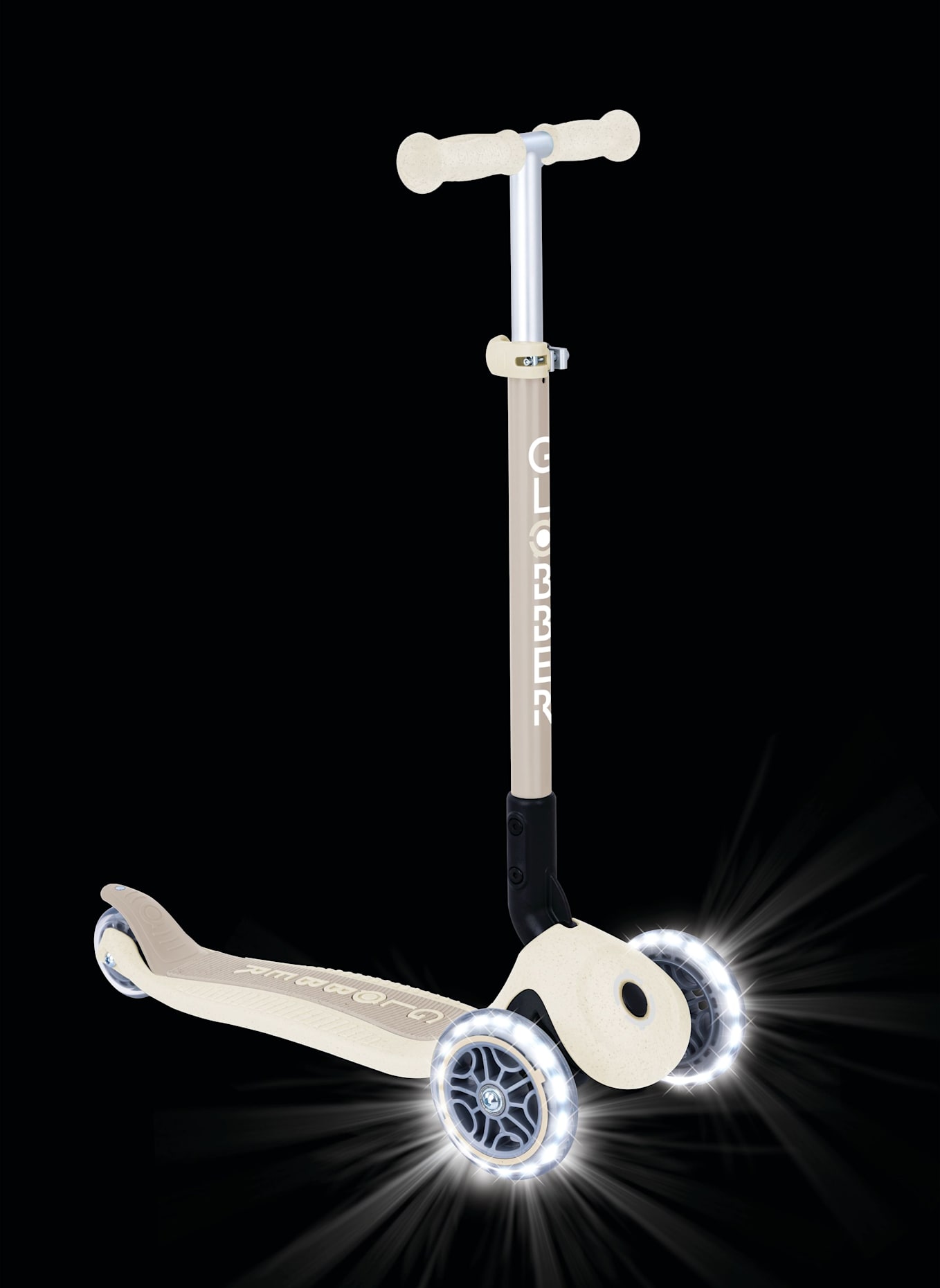 GLOBBER Scooter PRIMO FOLDABLE LIGHTS ECO: WEISS
