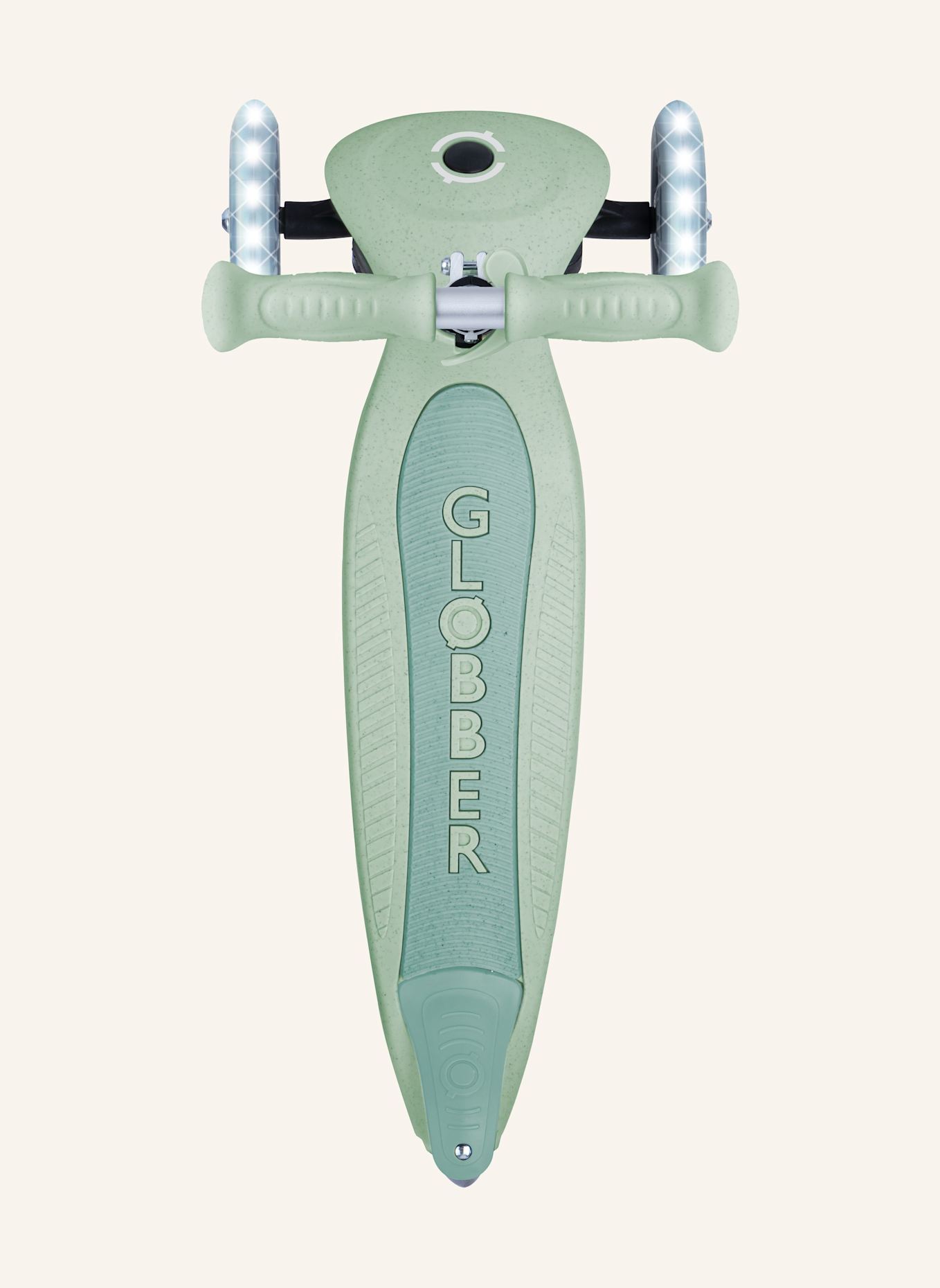 GLOBBER Scooter PRIMO FOLDABLE LIGHTS ECO: GRÜN