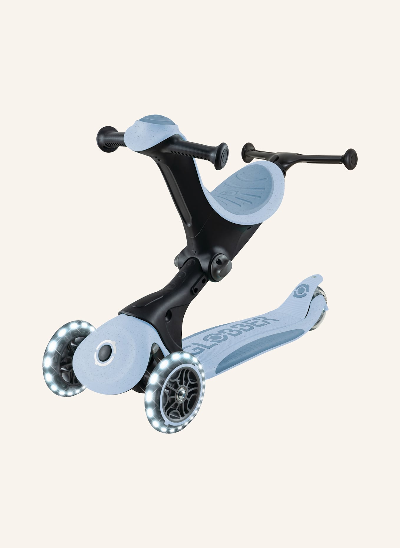 GLOBBER Scooter GO-UP DELUXE LIGHTS ECO 360: BLAU