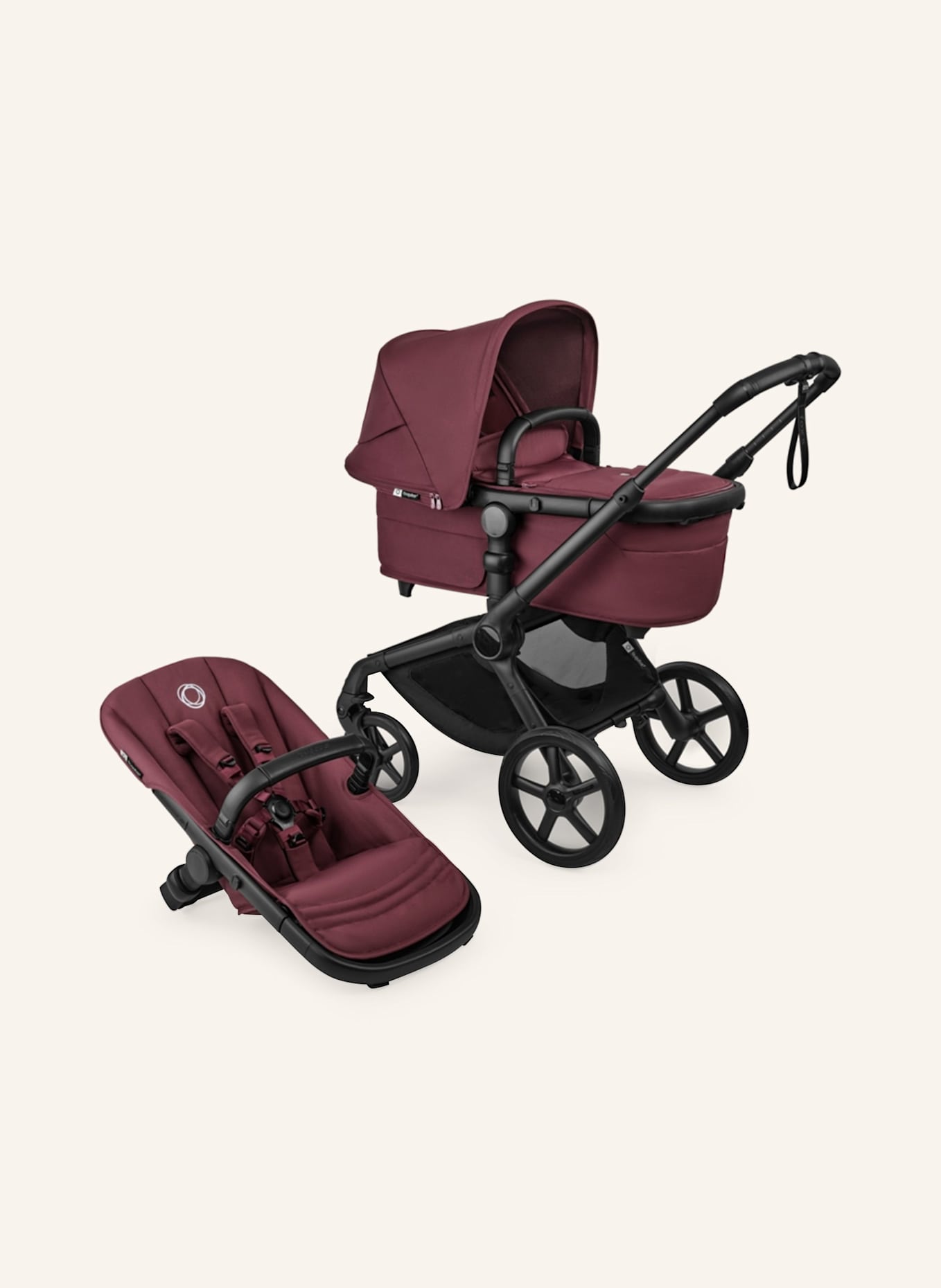 bugaboo FOX 5 RENEW 2-in-1-Kinderwagen: DUNKELROT