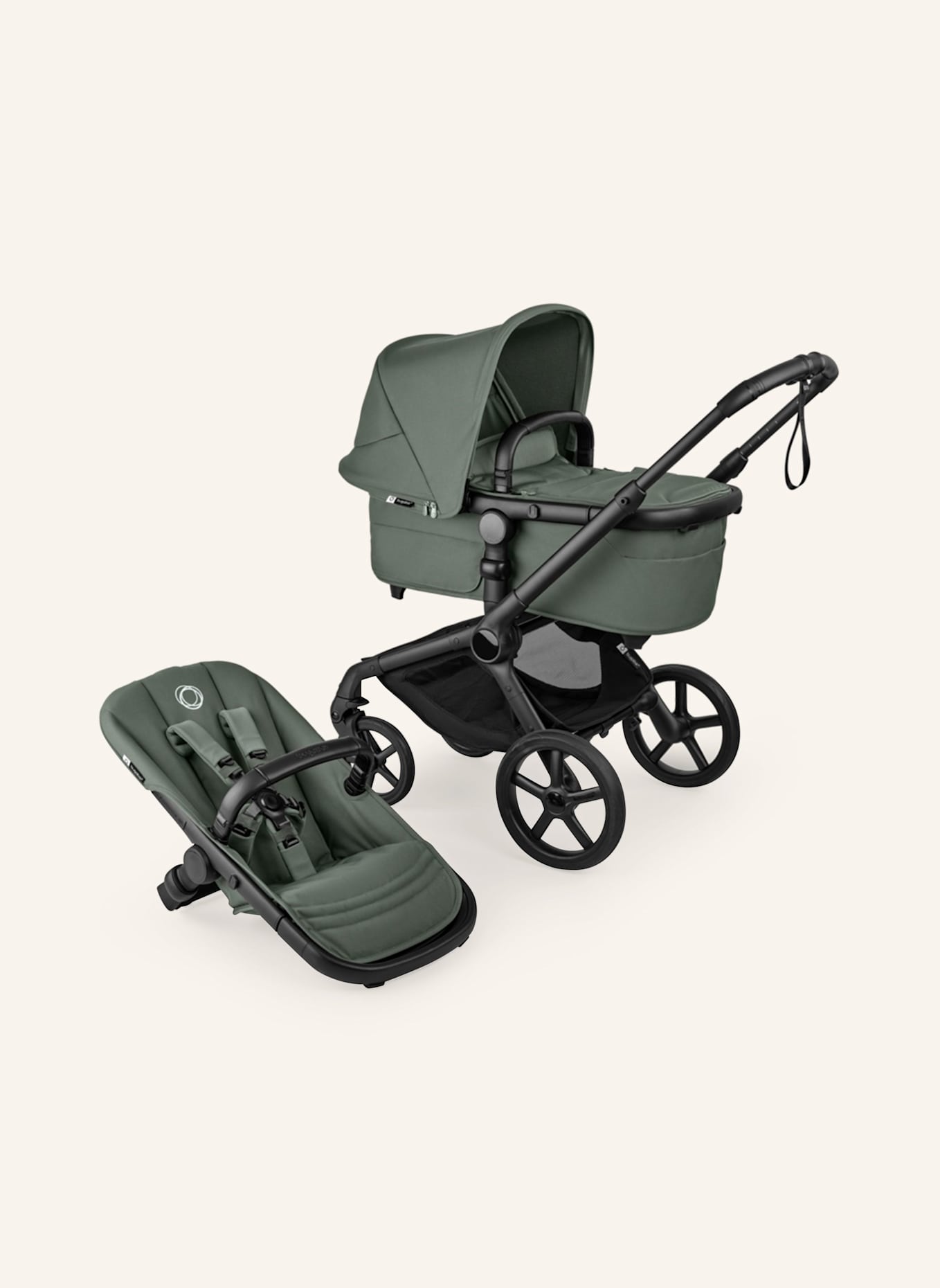 bugaboo FOX 5 RENEW 2-in-1-Kinderwagen: DUNKELGRÜN