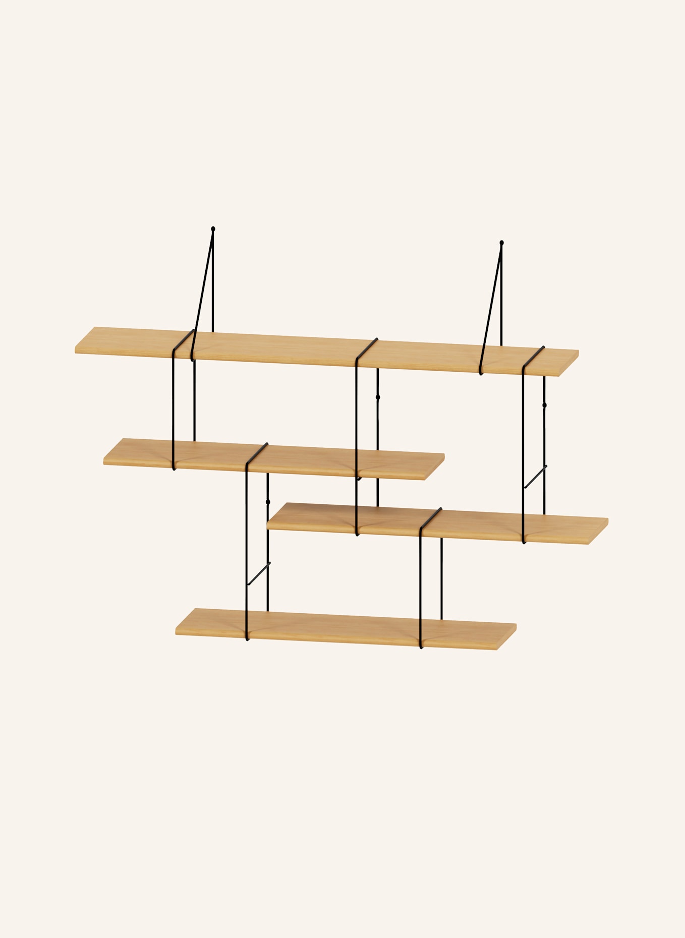 Studio Hausen Regal LINK SET 1: DUNKELBRAUN/ SCHWARZ
