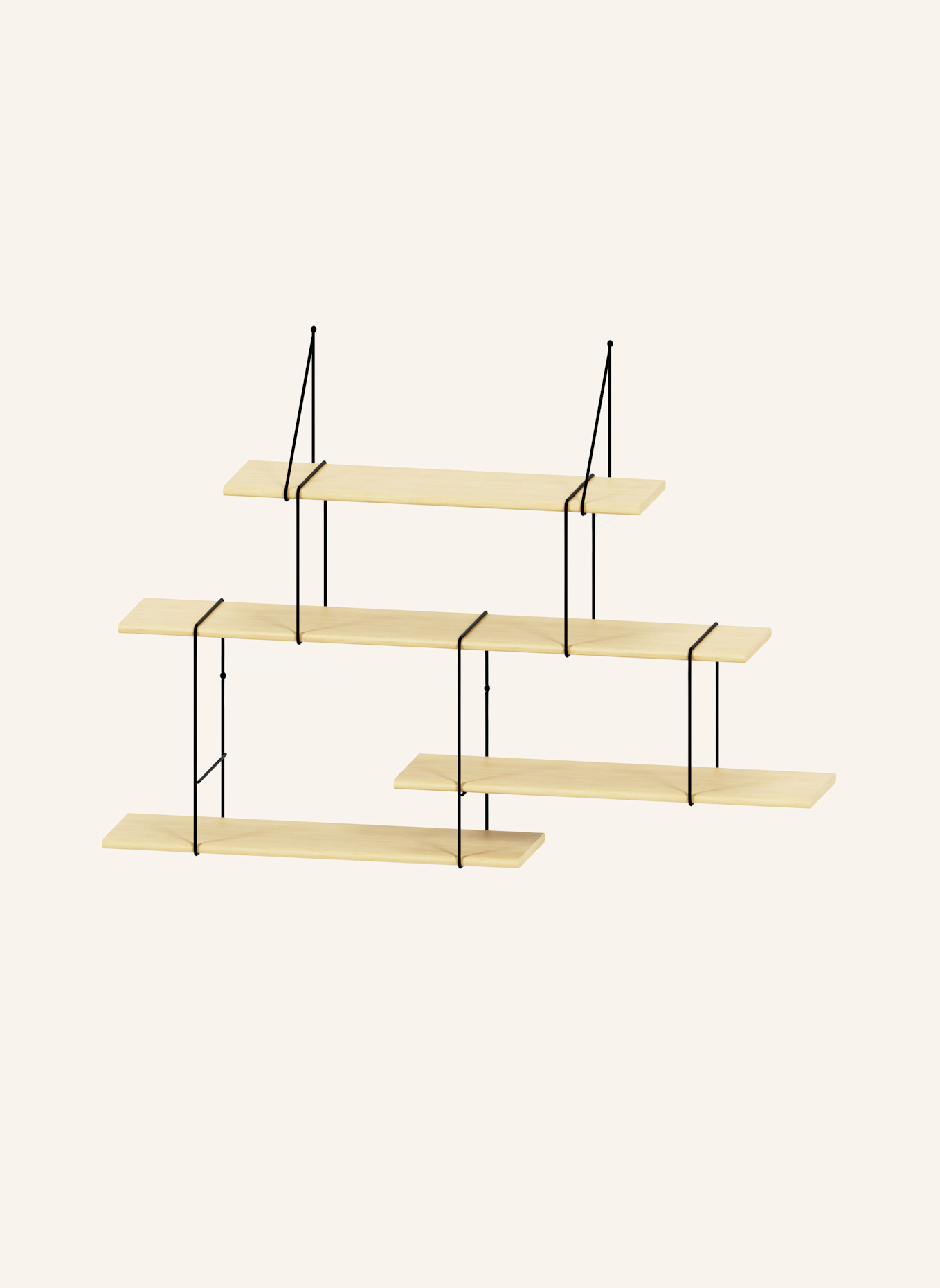 Studio Hausen Regal LINK SET 2: HELLBRAUN