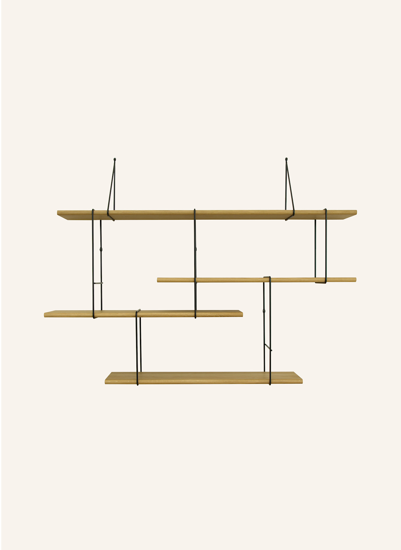 Studio Hausen Regal LINK SET 1: DUNKELBRAUN/ SCHWARZ